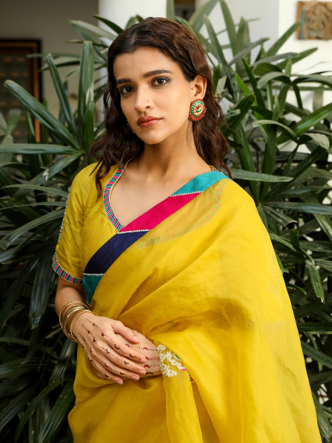 Rukmani Saree Set by RoohbyRidhimaa with Large, Medium, Small, X-Large, X-Small at Kamakhyaa for sustainable fashion