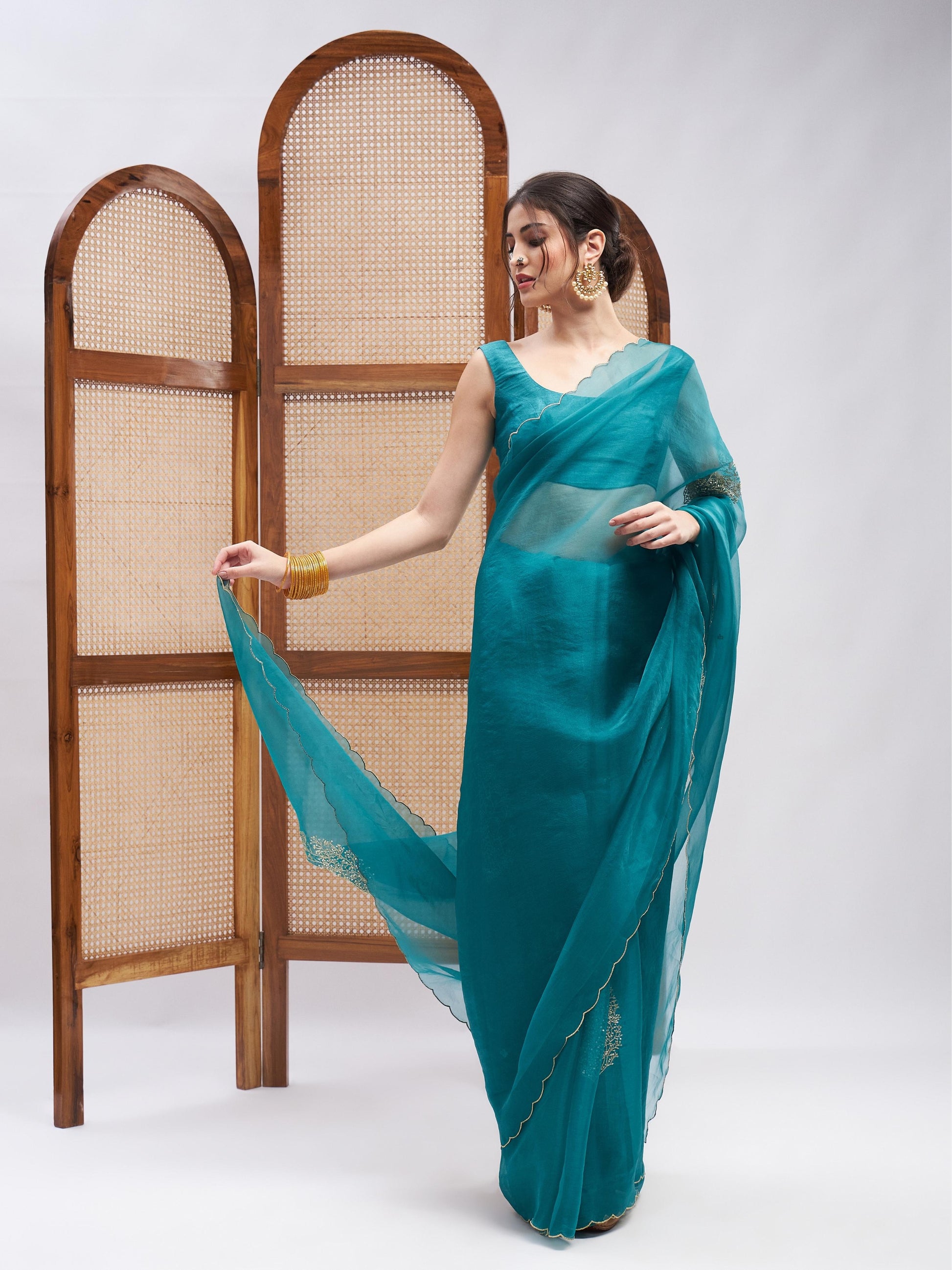 Sultaan Saree Set by RoohbyRidhimaa with at Kamakhyaa for sustainable fashion
