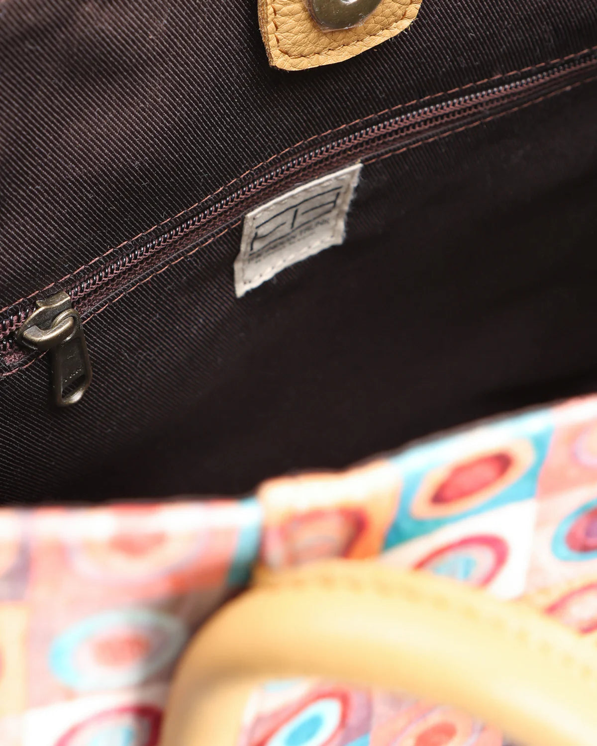 Circular Maze Tote Bag by The Indian Trunk with at Kamakhyaa for sustainable fashion