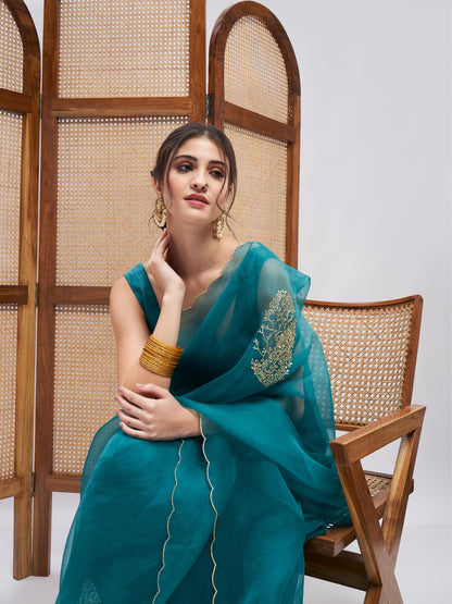 Sultaan Saree Set by RoohbyRidhimaa with at Kamakhyaa for sustainable fashion