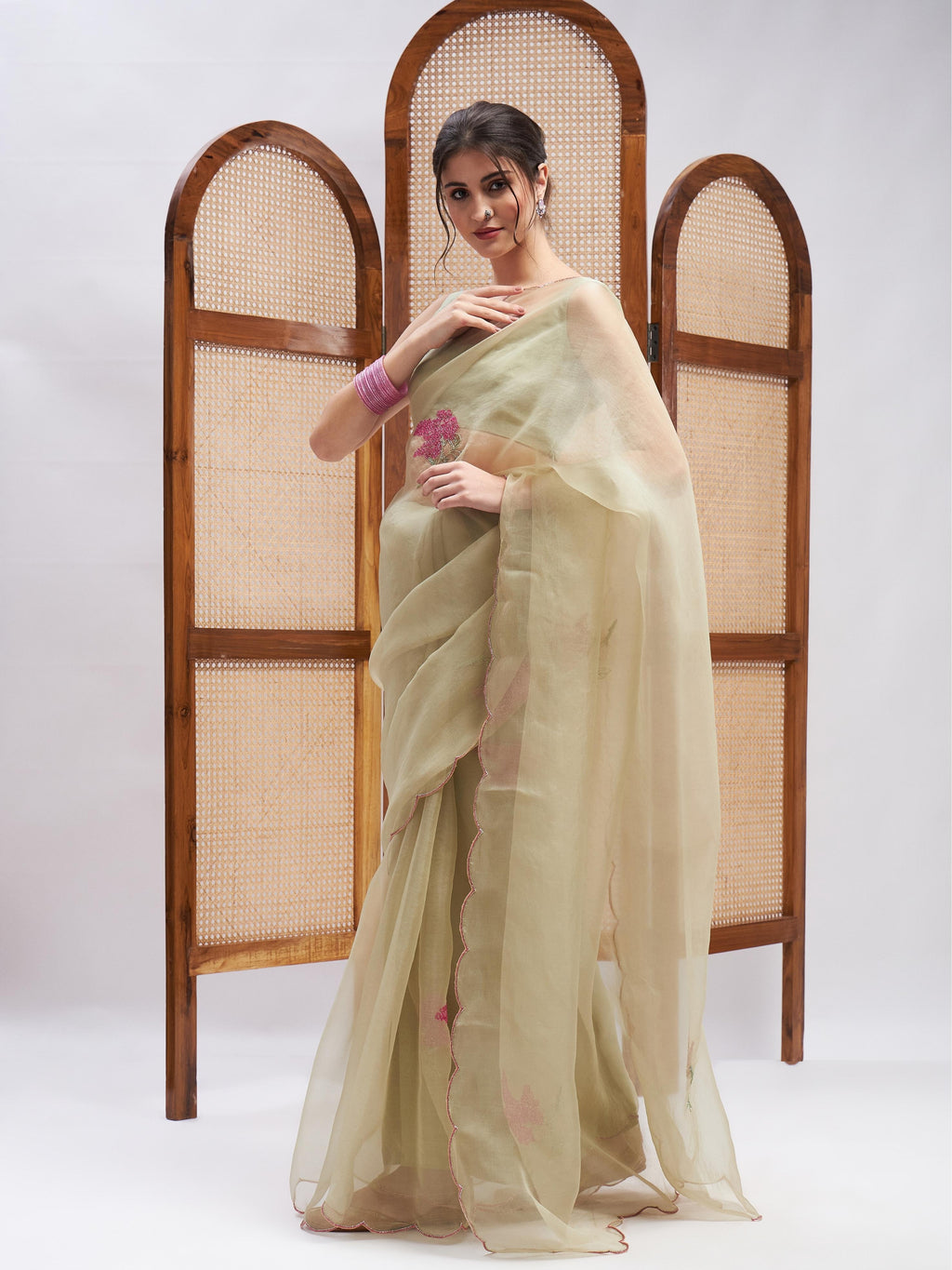 Masakali Saree Set by RoohbyRidhimaa with at Kamakhyaa for sustainable fashion