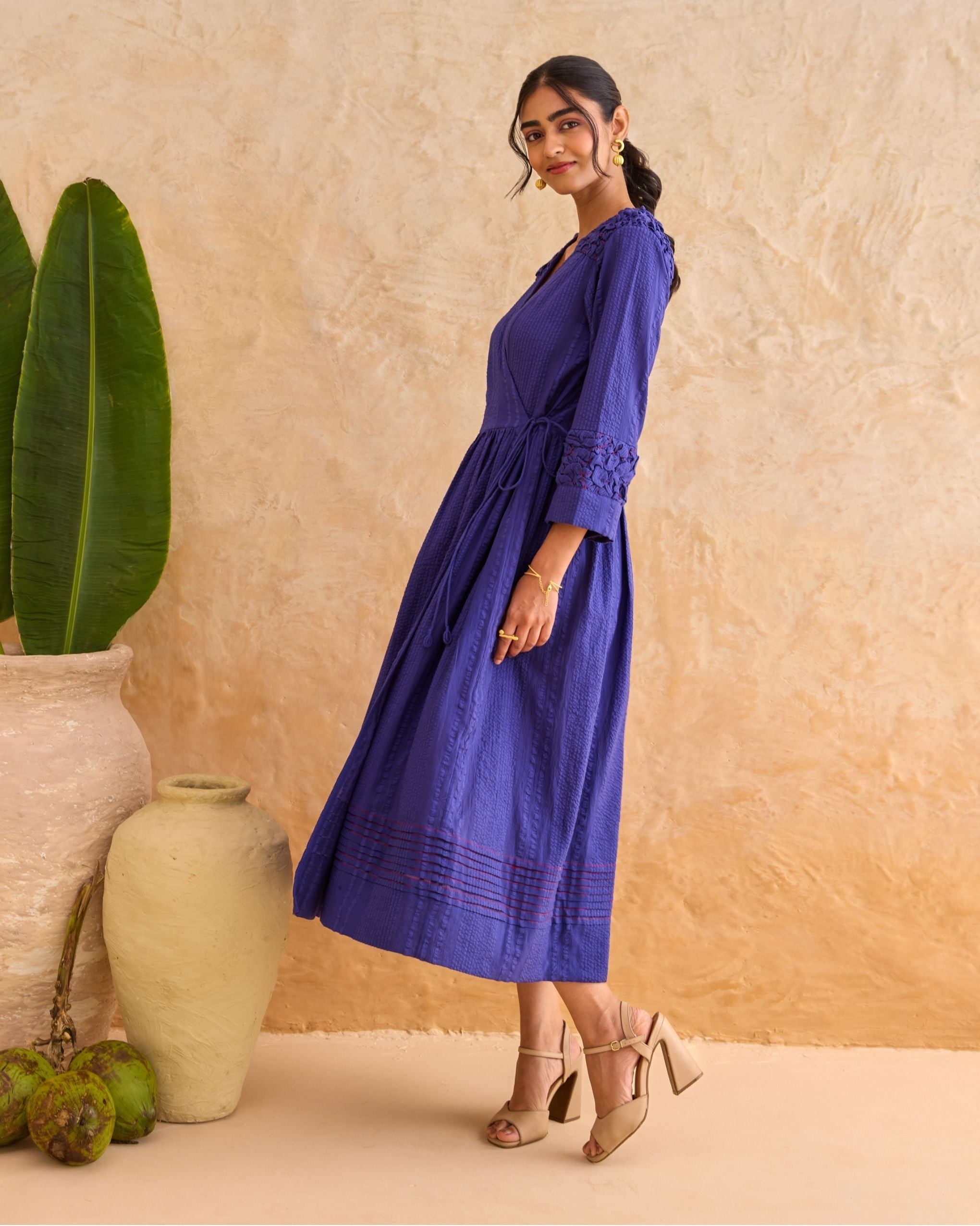 Midnight Fern Dress by Taro India with at Kamakhyaa for sustainable fashion