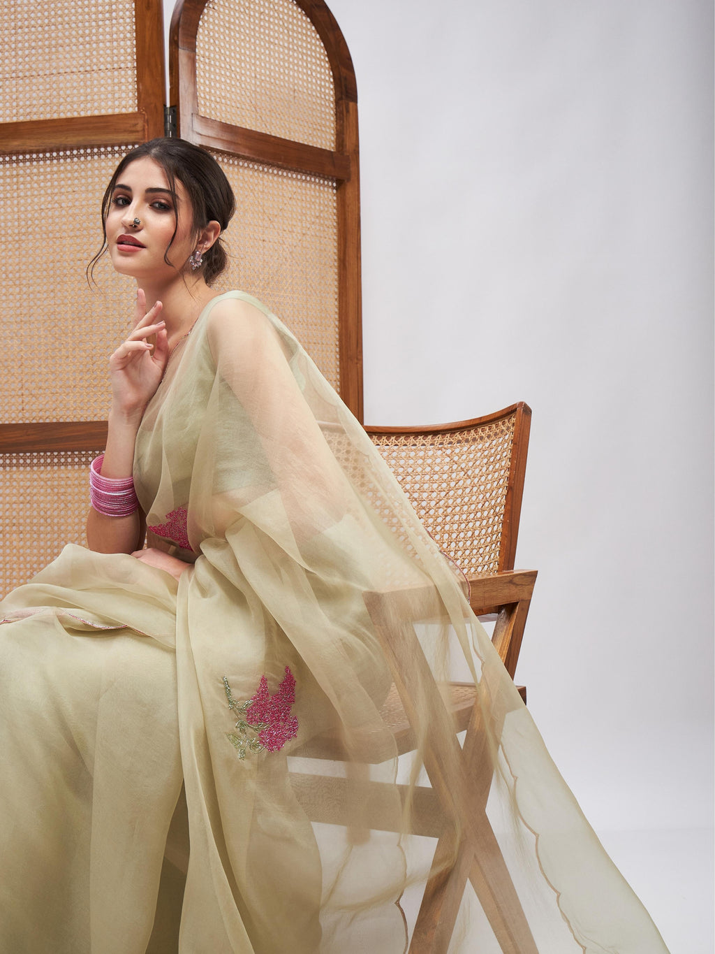 Masakali Saree Set by RoohbyRidhimaa with at Kamakhyaa for sustainable fashion