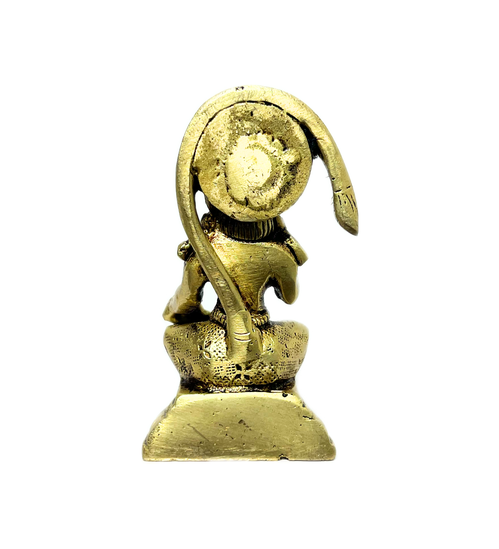 Brass Sitting Hanuman Idol – 100% Pure Brass by Aetherea World with God at Kamakhyaa for sustainable fashion