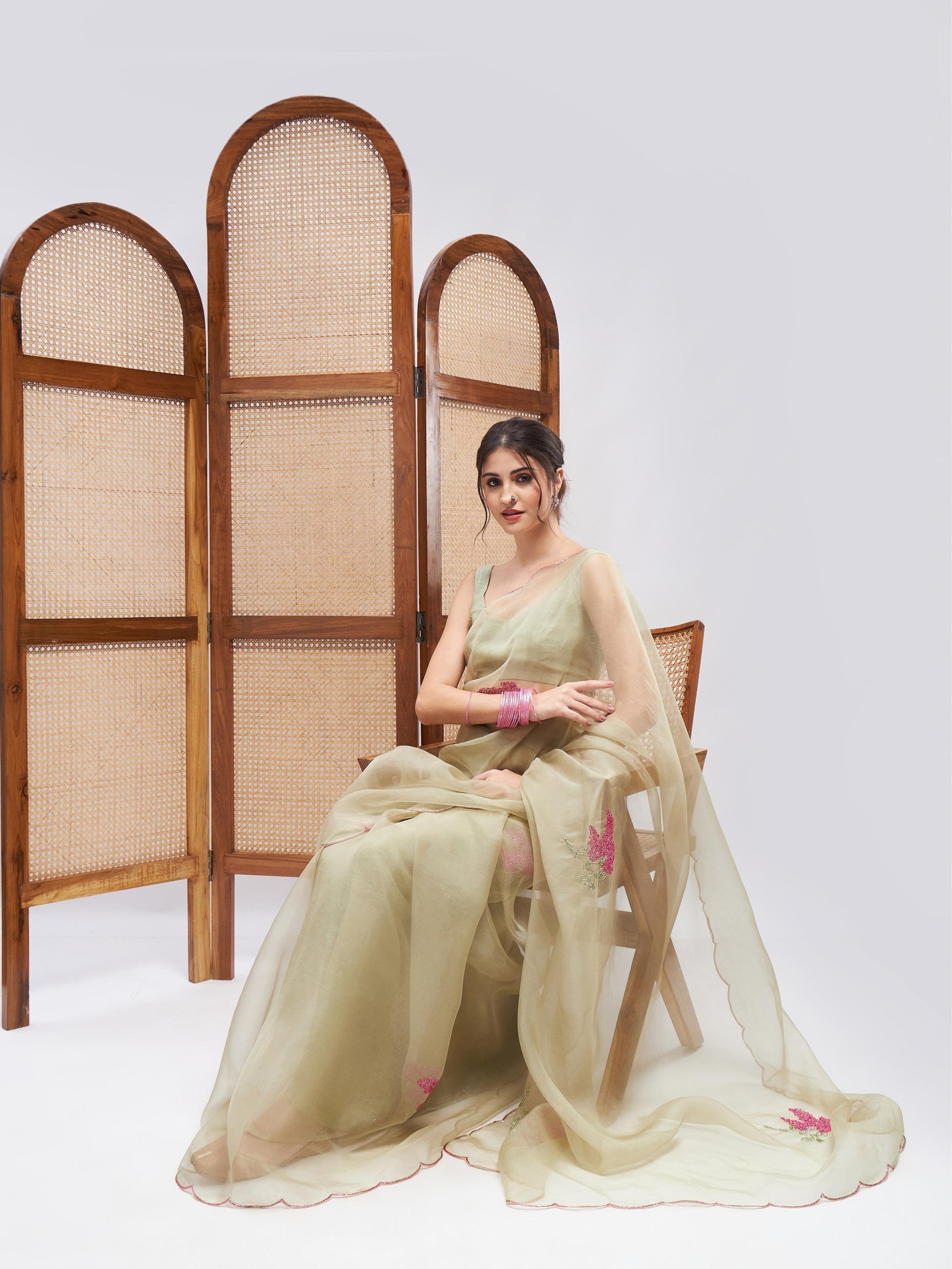 Masakali Saree Set by RoohbyRidhimaa with at Kamakhyaa for sustainable fashion