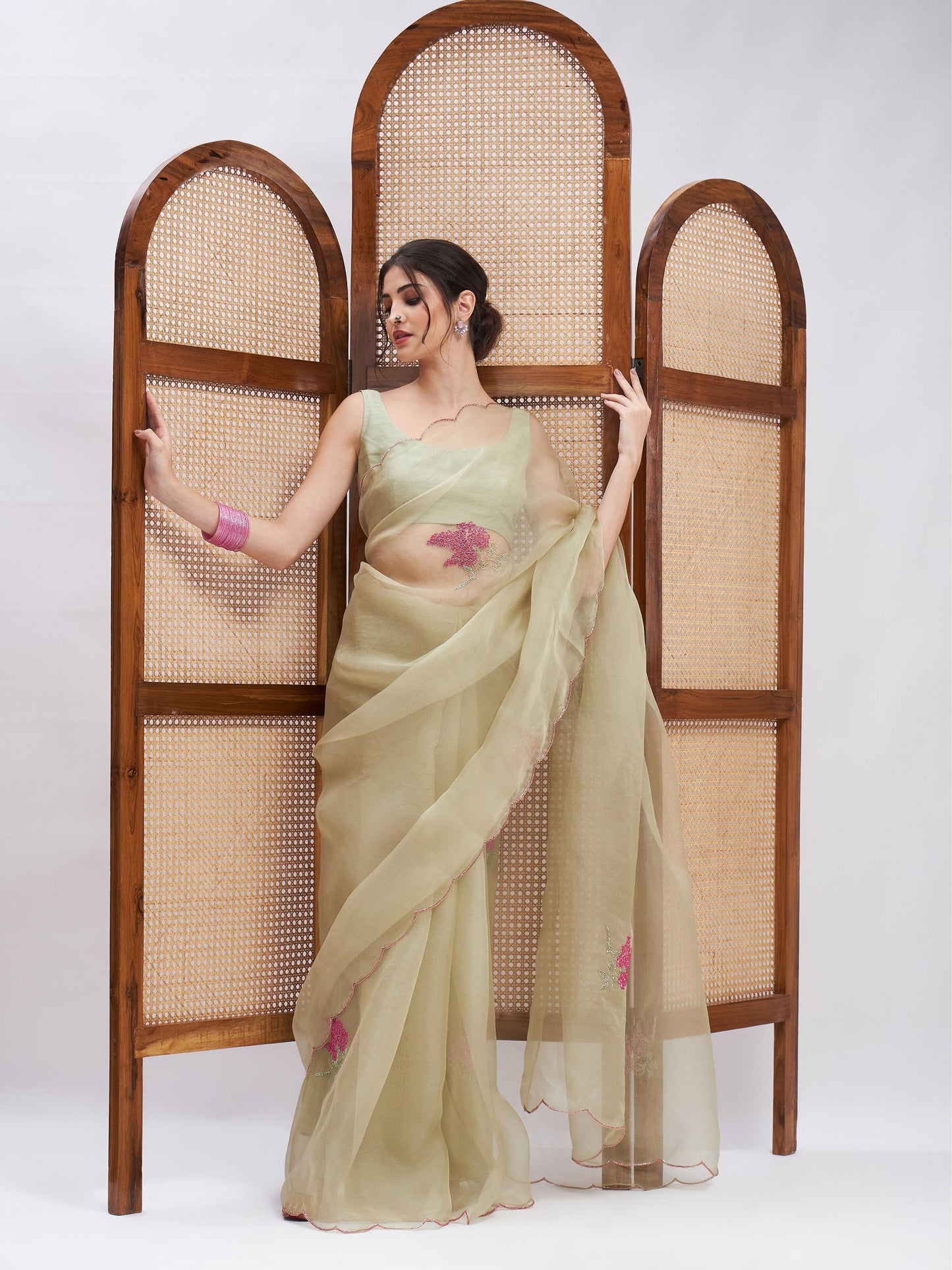 Masakali Saree Set by RoohbyRidhimaa with at Kamakhyaa for sustainable fashion