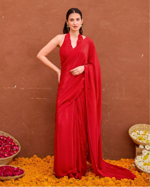 Aarza Saree by Taro with Saundh by Taro at Kamakhyaa India for sustainable fashion