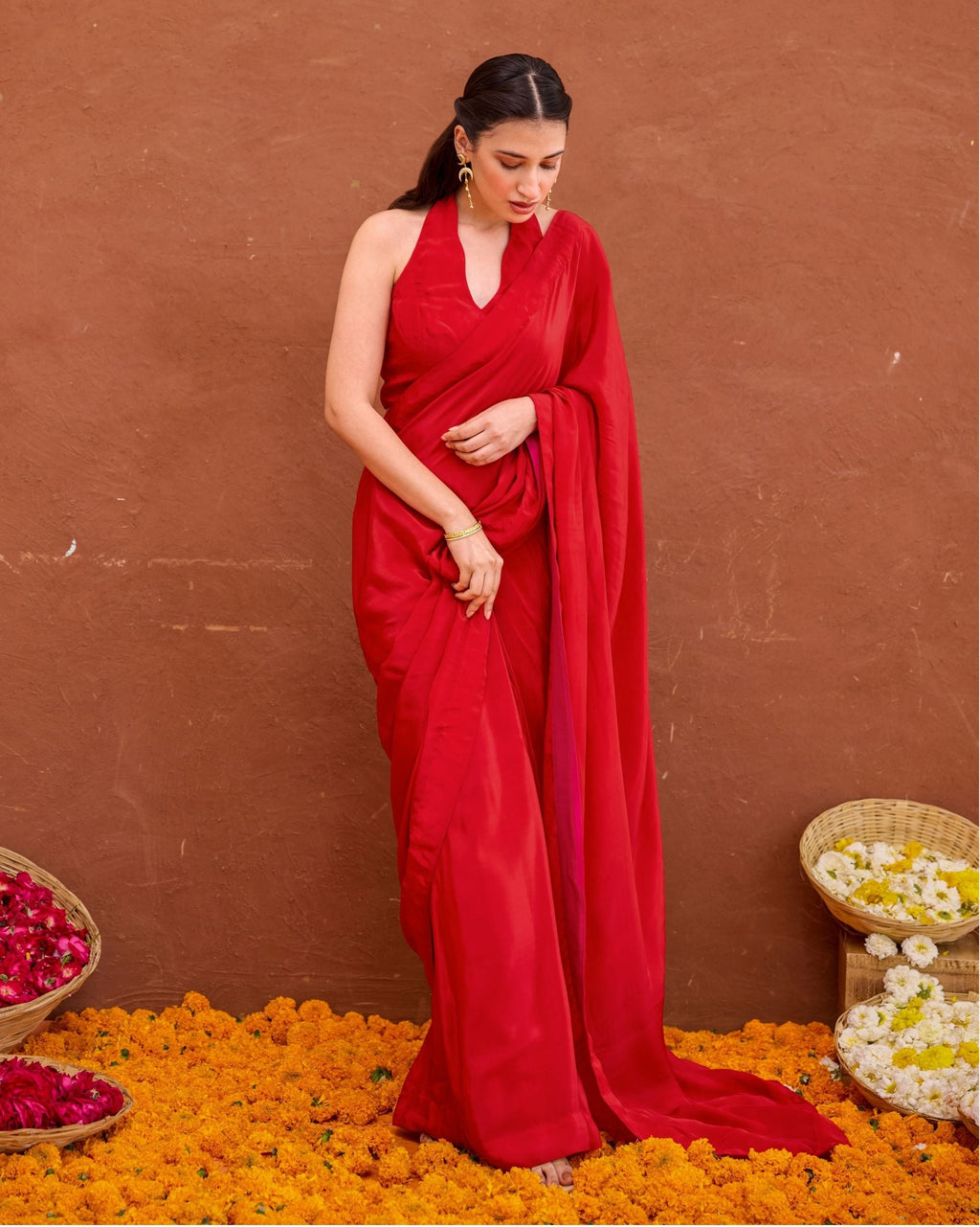 Aarza Saree by Taro with Saundh by Taro at Kamakhyaa India for sustainable fashion