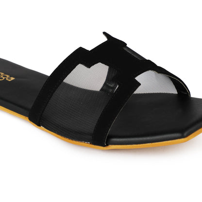 Mesh Flat by Ek Agga with Flats, stylish at Kamakhyaa for sustainable fashion