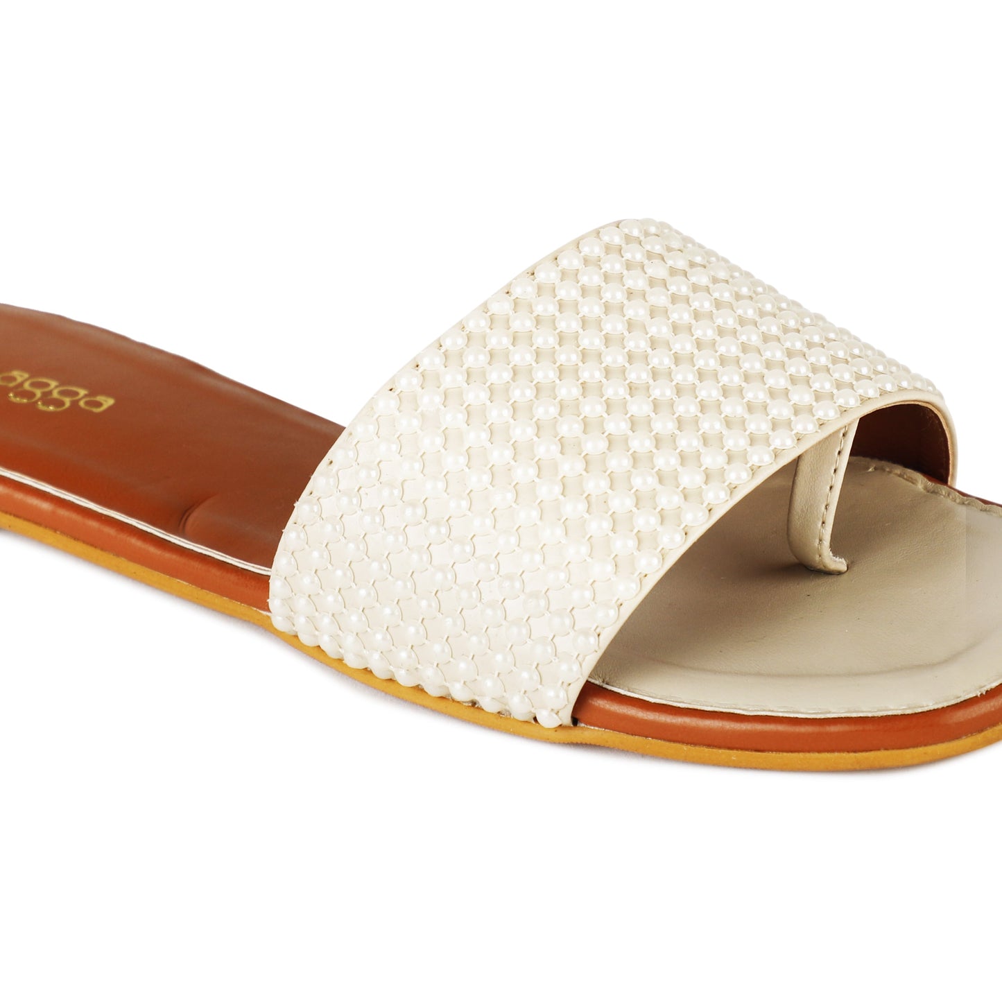 Pearl Flats by Ek Agga with embroidered, Flats, stylish at Kamakhyaa for sustainable fashion