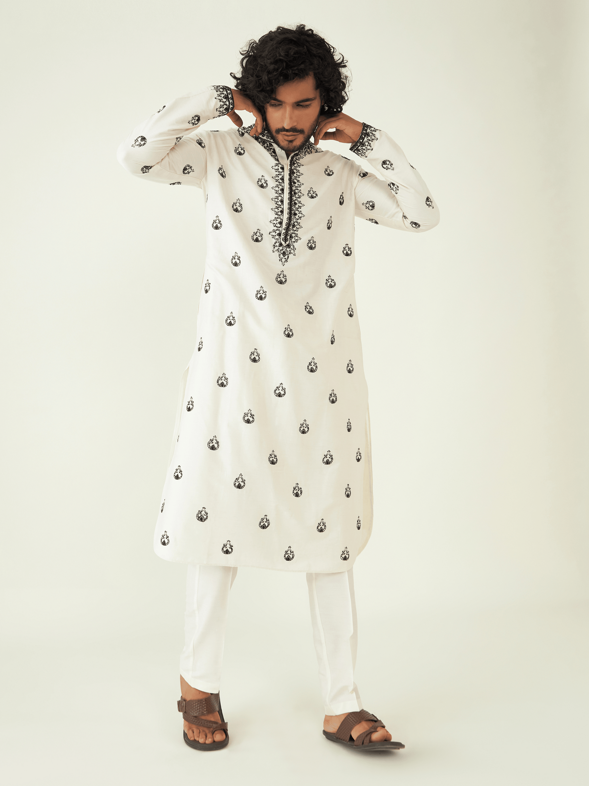 Shimaaz Kurta Set by RoohbyRidhimaa with Qala By RoohbyRidhimaa at Kamakhyaa for sustainable fashion