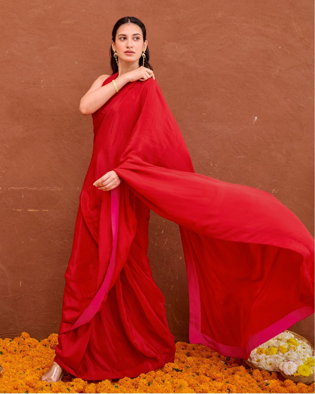 Aarza Saree by Taro with Saundh by Taro at Kamakhyaa India for sustainable fashion