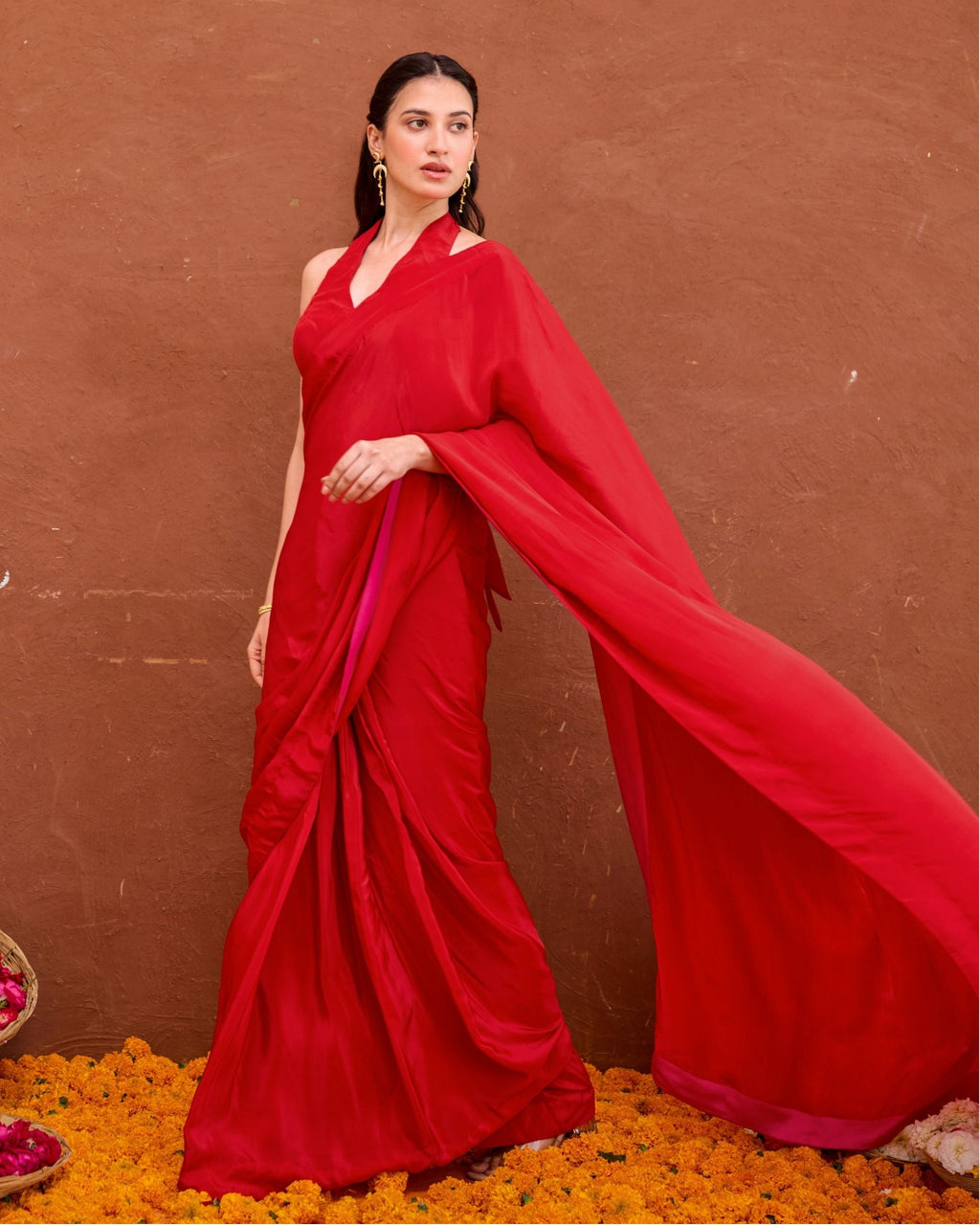 Aarza Saree by Taro with Saundh by Taro at Kamakhyaa India for sustainable fashion