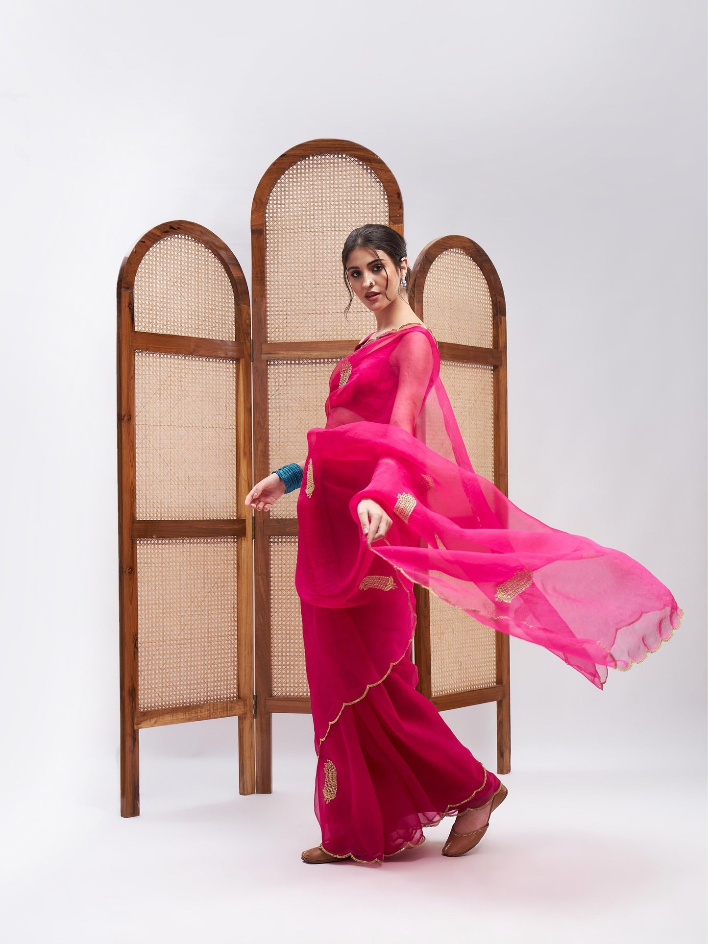 Gulaabo Saree Set by RoohbyRidhimaa with at Kamakhyaa for sustainable fashion