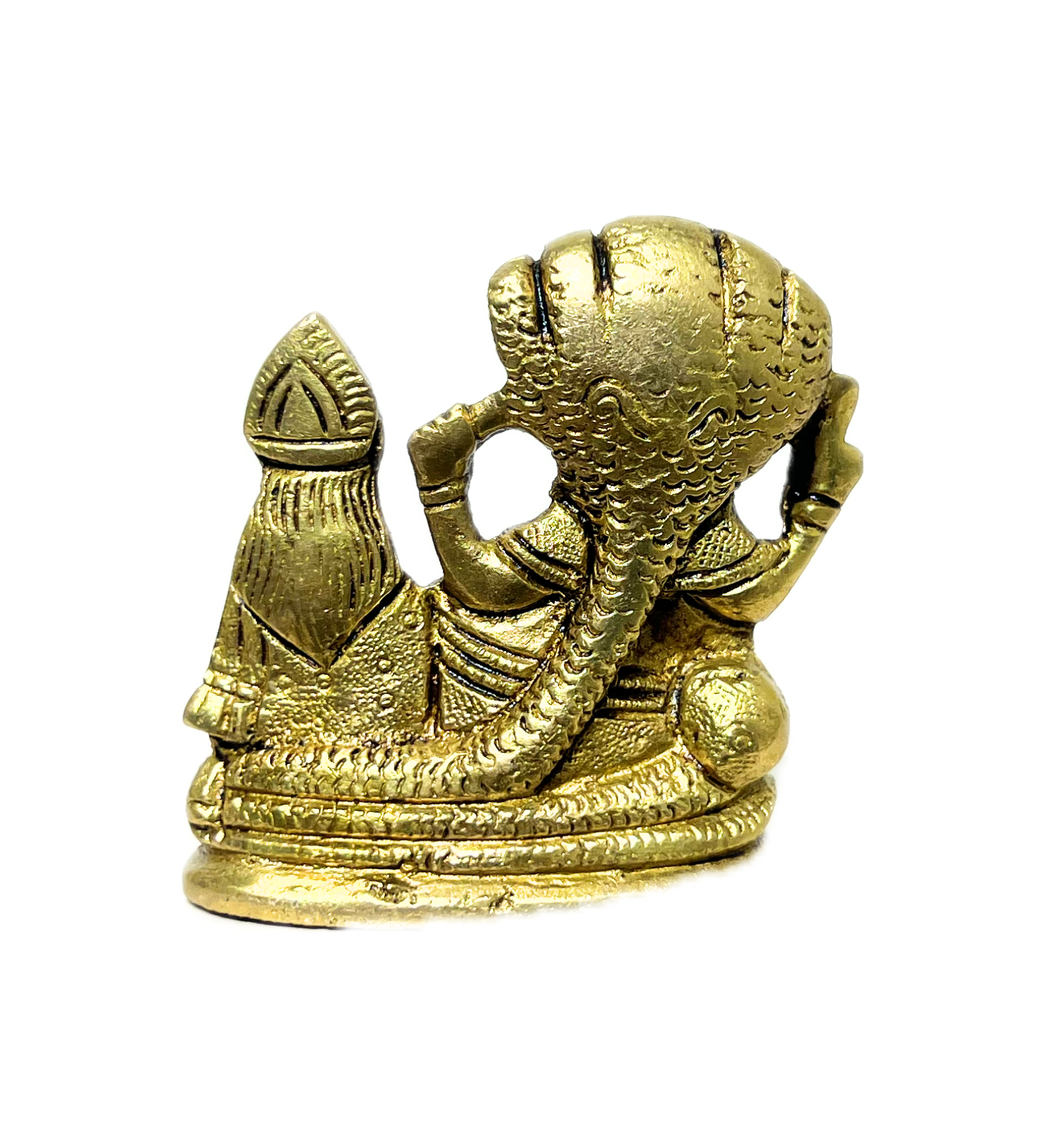 Brass Vishnu Laxmi on Shesh Naag – 100% Pure Brass by Aetherea World with God at Kamakhyaa for sustainable fashion