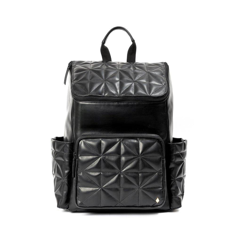 Elm Black Vegan Leather Backpack by Green Hermitage with SS25 at Kamakhyaa for sustainable fashion
