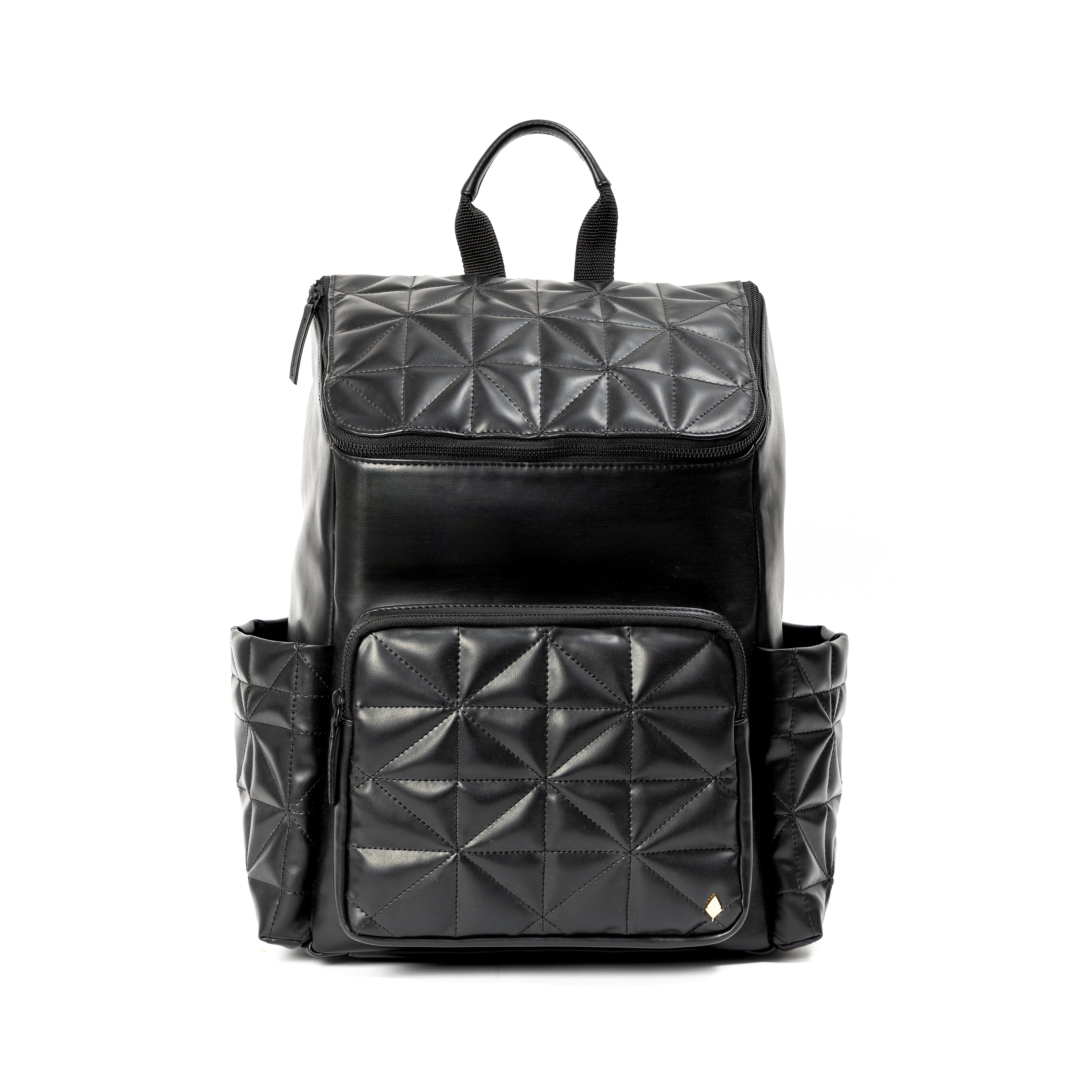 Elm Black Vegan Leather Backpack by Green Hermitage with SS25 at Kamakhyaa for sustainable fashion