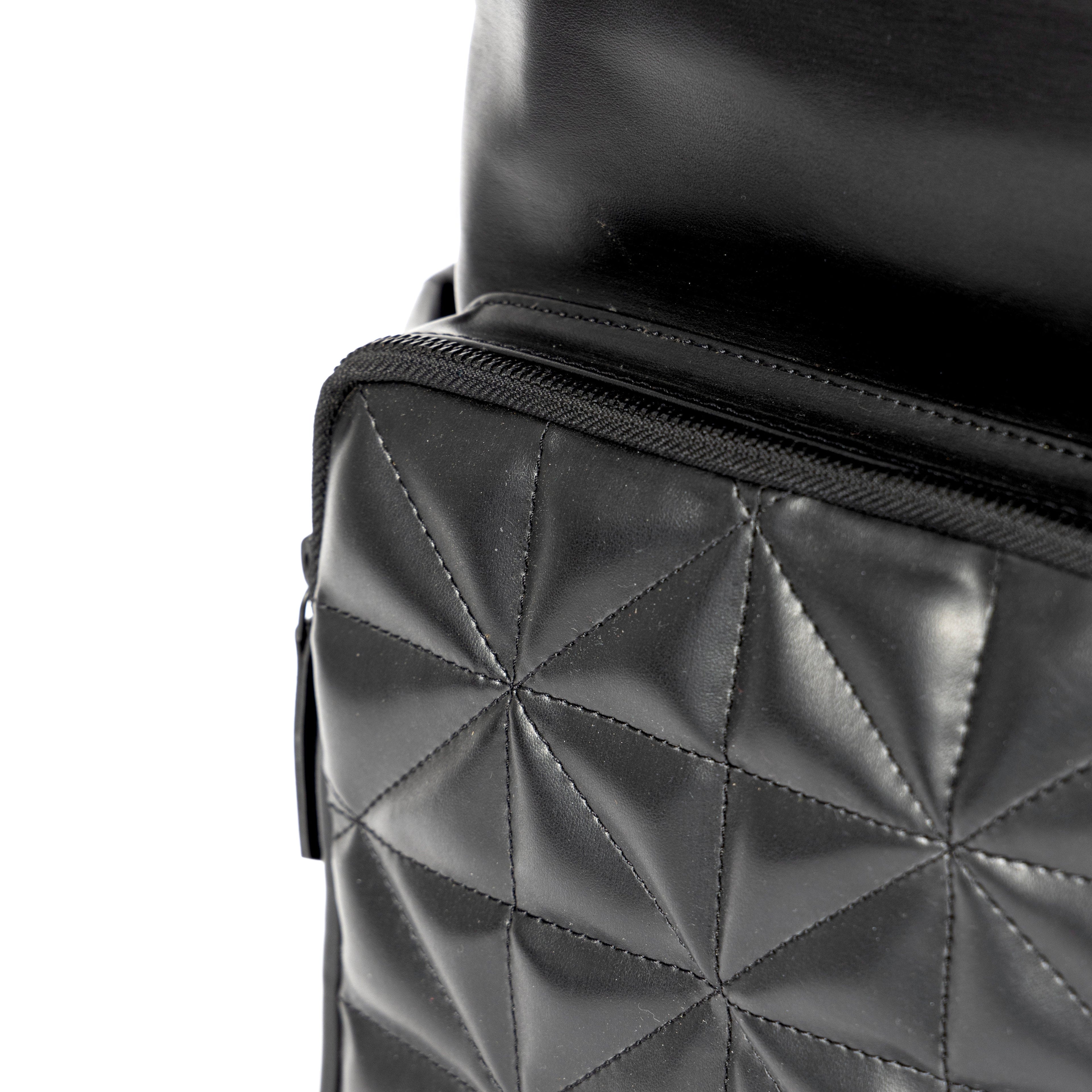 Elm Black Vegan Leather Backpack by Green Hermitage with SS25 at Kamakhyaa for sustainable fashion