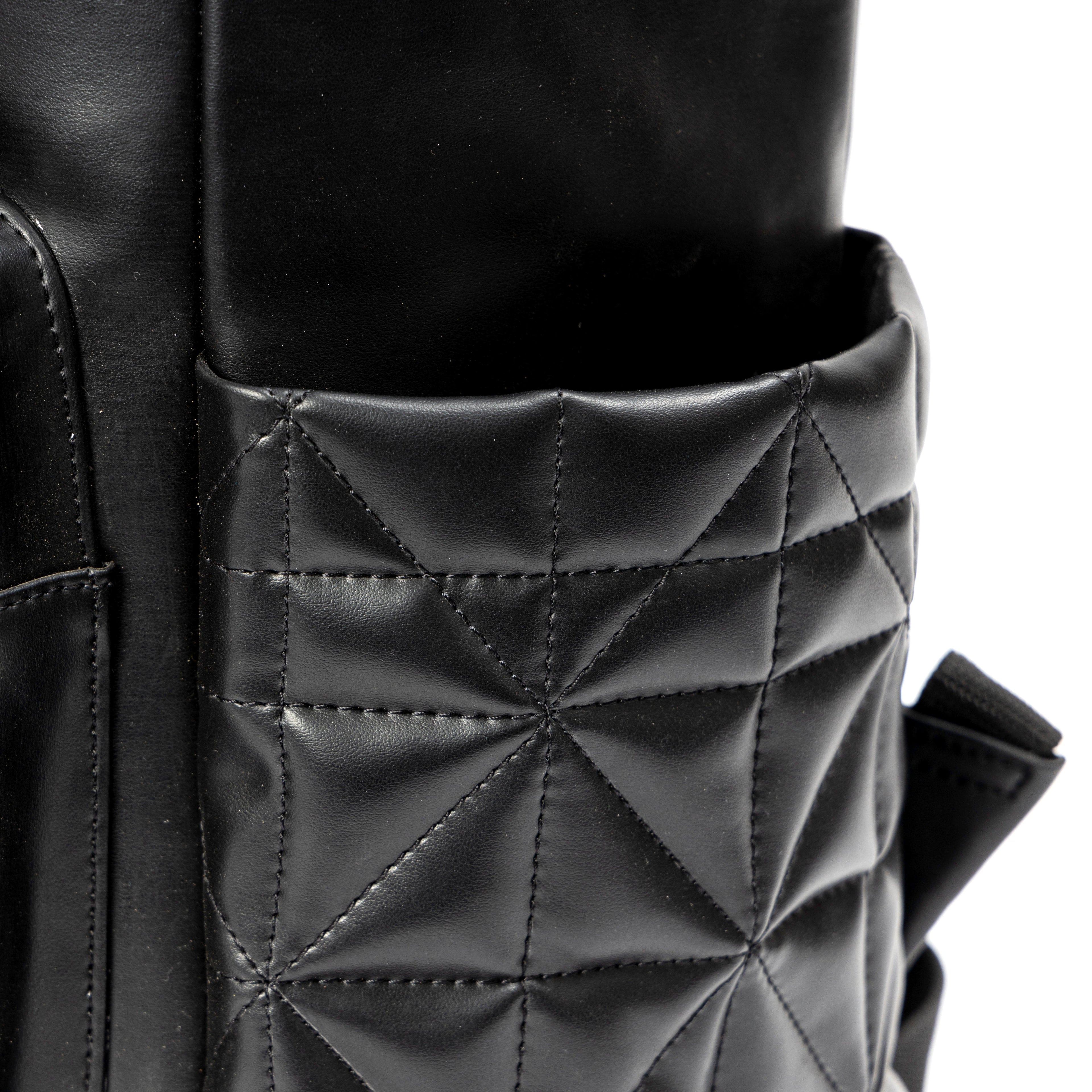 Elm Black Vegan Leather Backpack by Green Hermitage with SS25 at Kamakhyaa for sustainable fashion