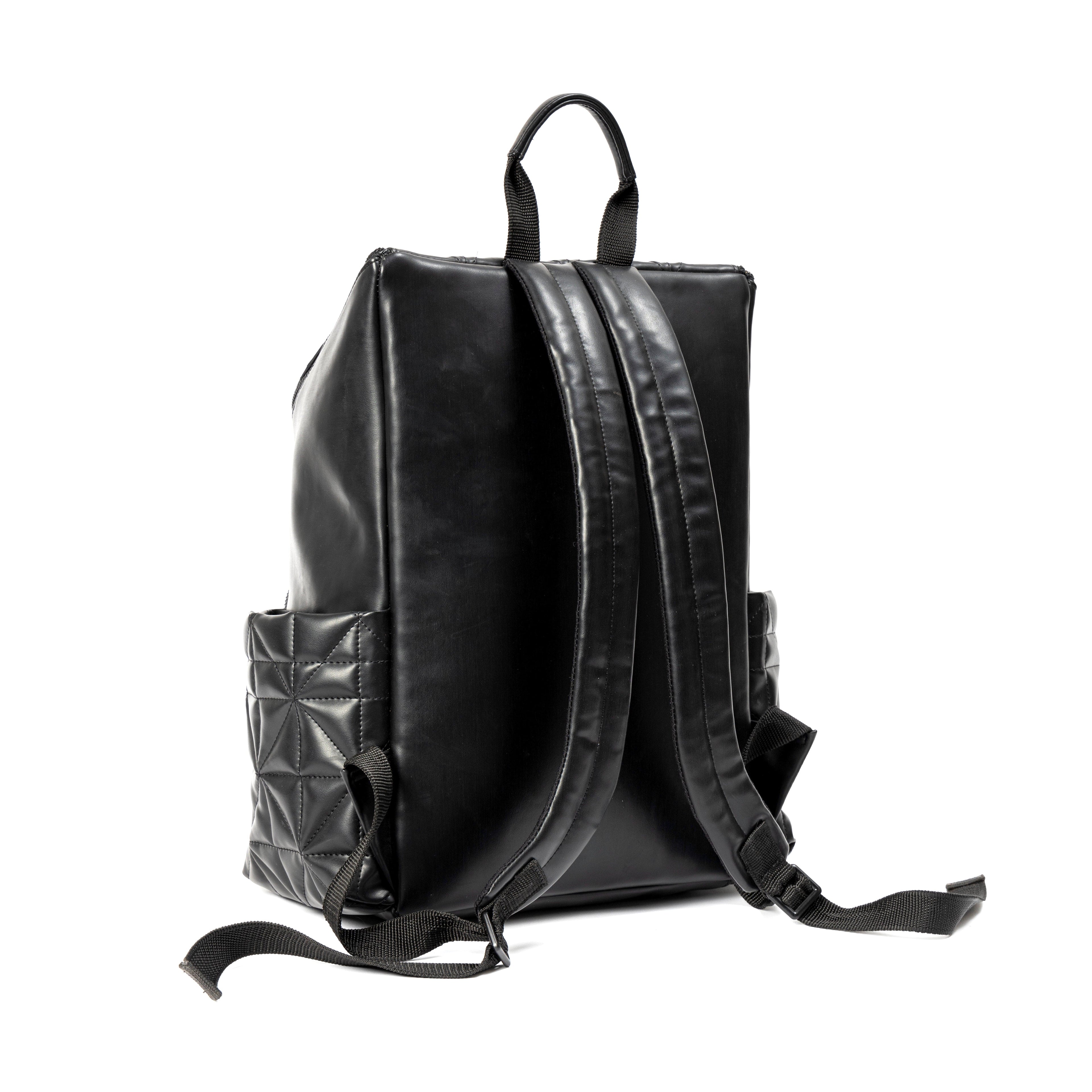 Elm Black Vegan Leather Backpack by Green Hermitage with SS25 at Kamakhyaa for sustainable fashion