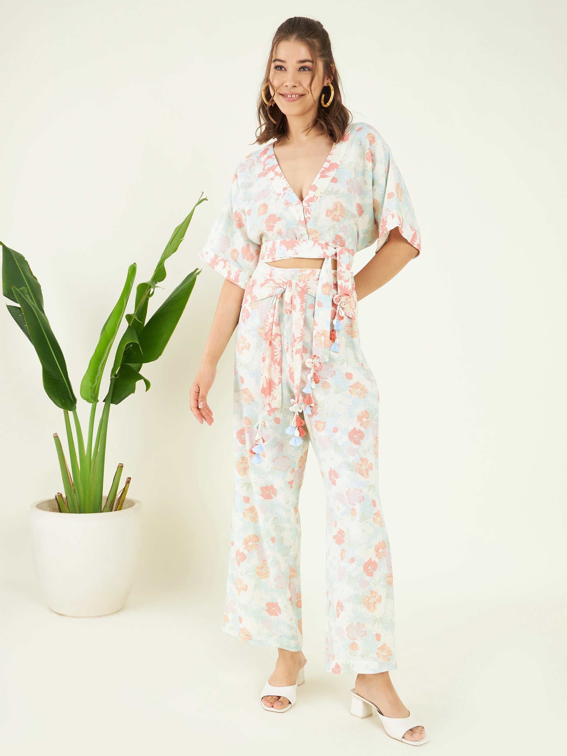 Positive Energy Co-ord Set by Bohobi with at Kamakhyaa for sustainable fashion