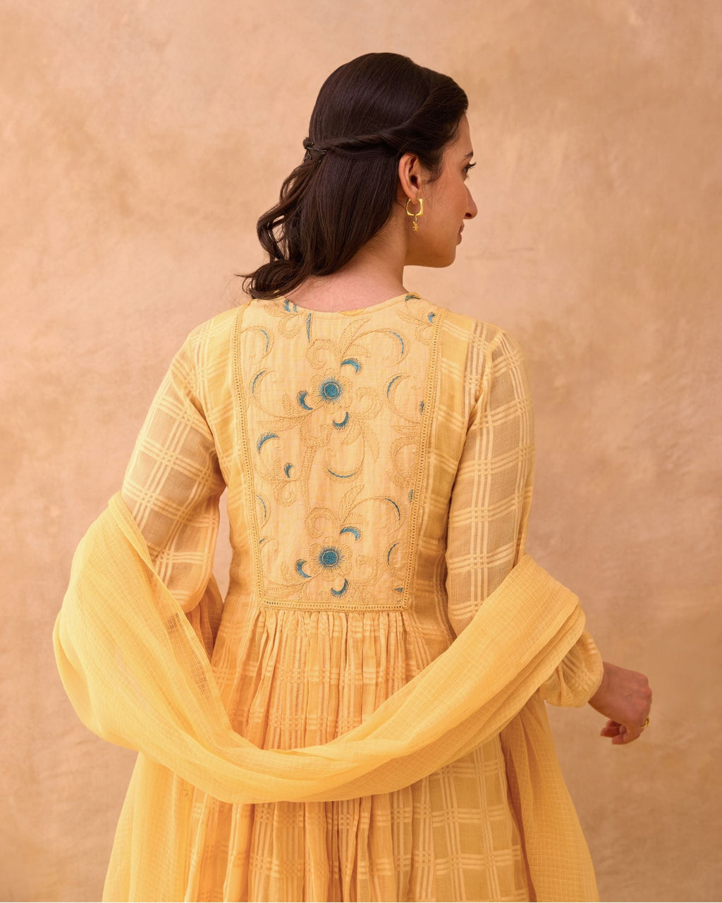 Marigold Muse Kurta Set by Taro India with at Kamakhyaa for sustainable fashion