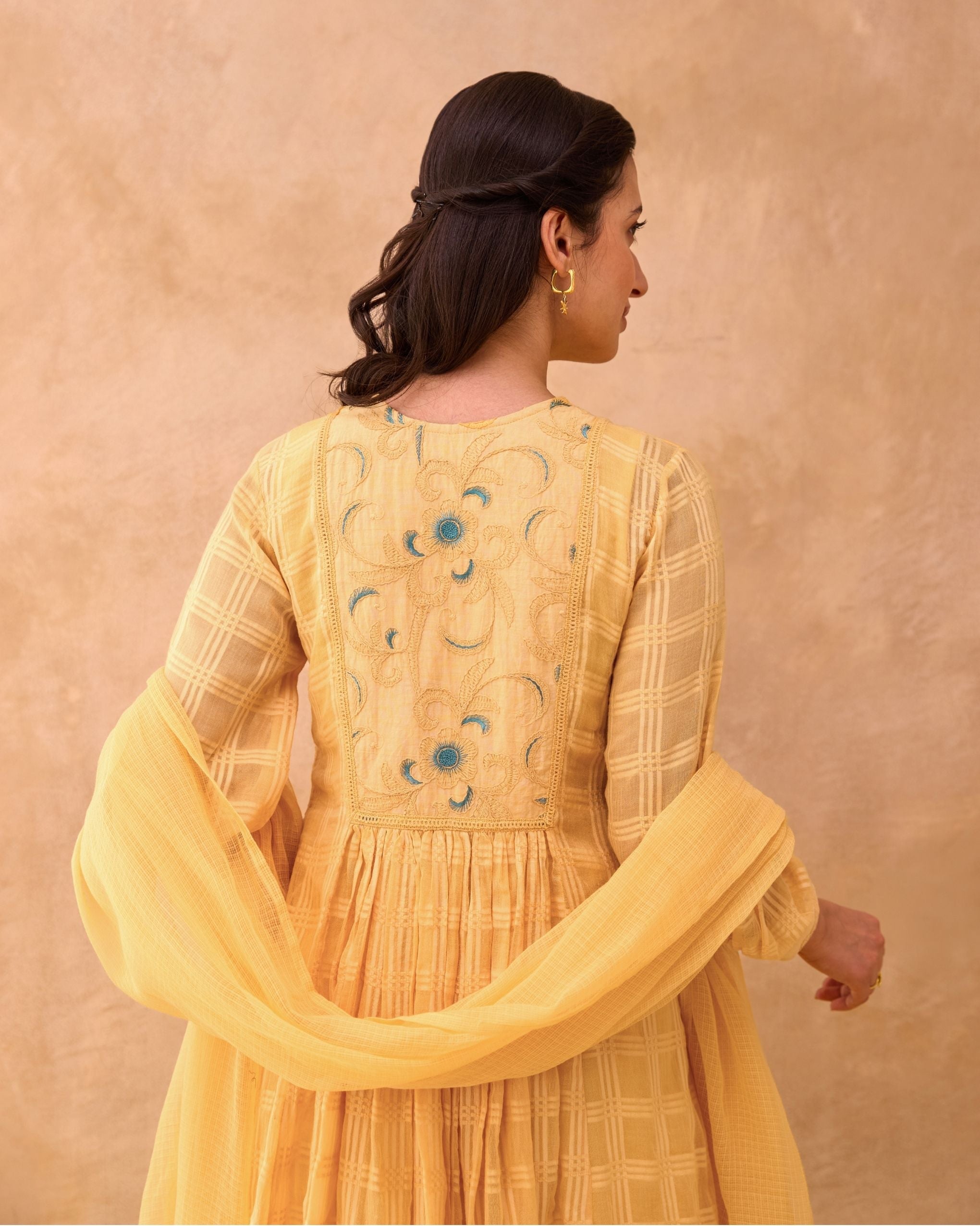 Marigold Muse Kurta Set by Taro India with at Kamakhyaa for sustainable fashion