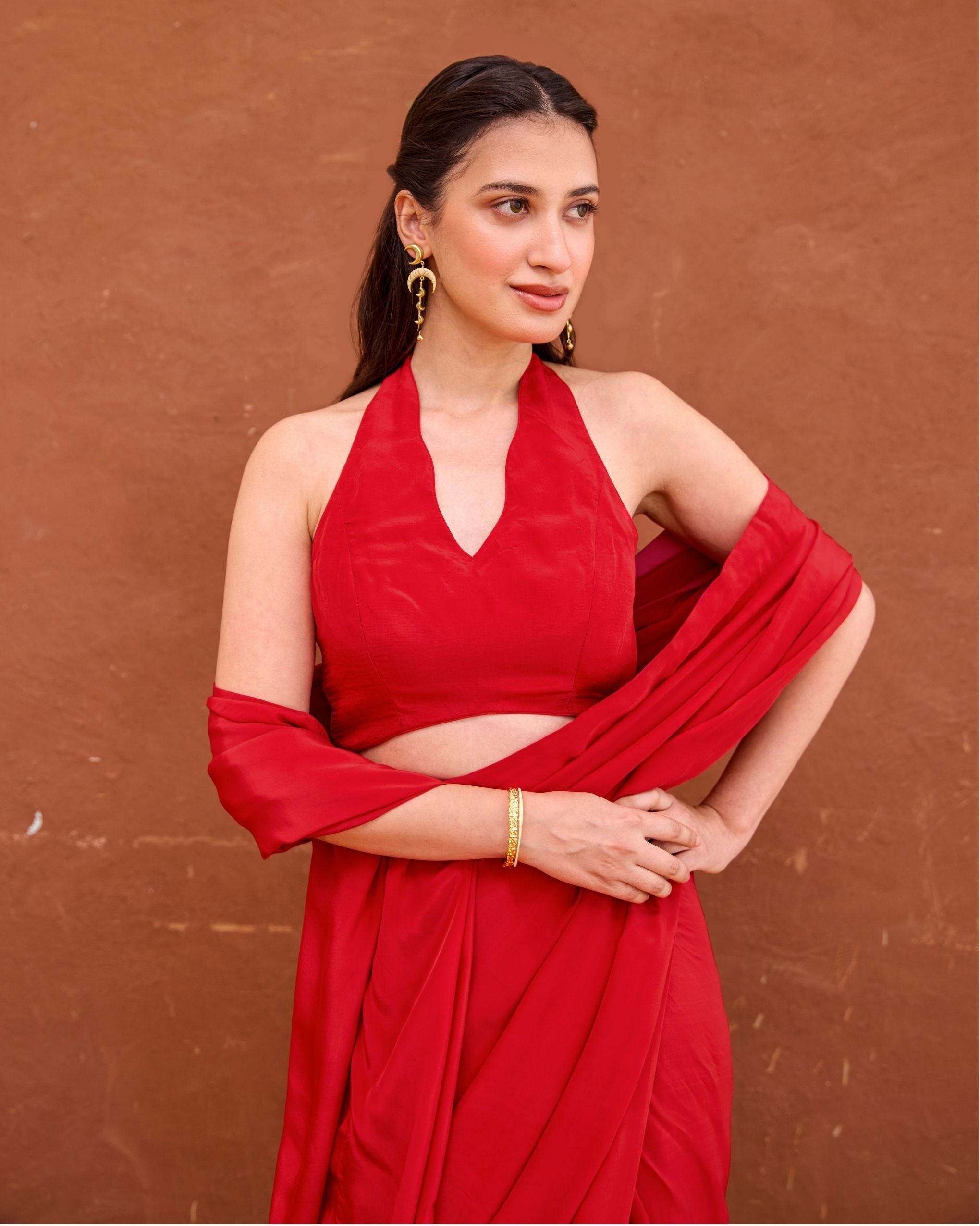 Aarza Saree by Taro with Saundh by Taro at Kamakhyaa India for sustainable fashion