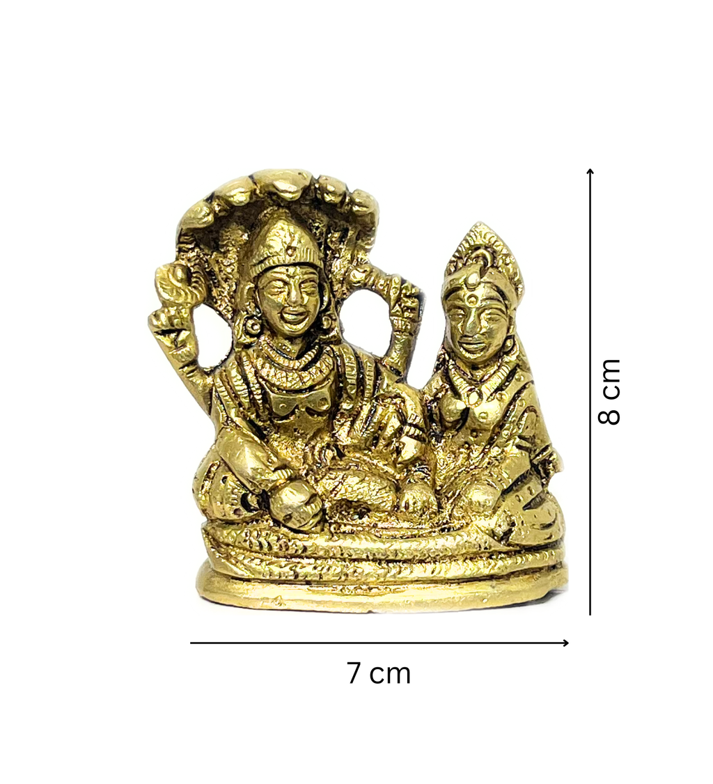 Brass Vishnu Laxmi on Shesh Naag – 100% Pure Brass by Aetherea World with God at Kamakhyaa for sustainable fashion
