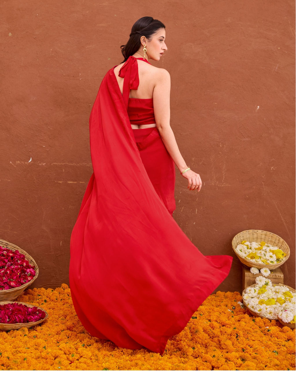 Aarza Saree by Taro with Saundh by Taro at Kamakhyaa India for sustainable fashion