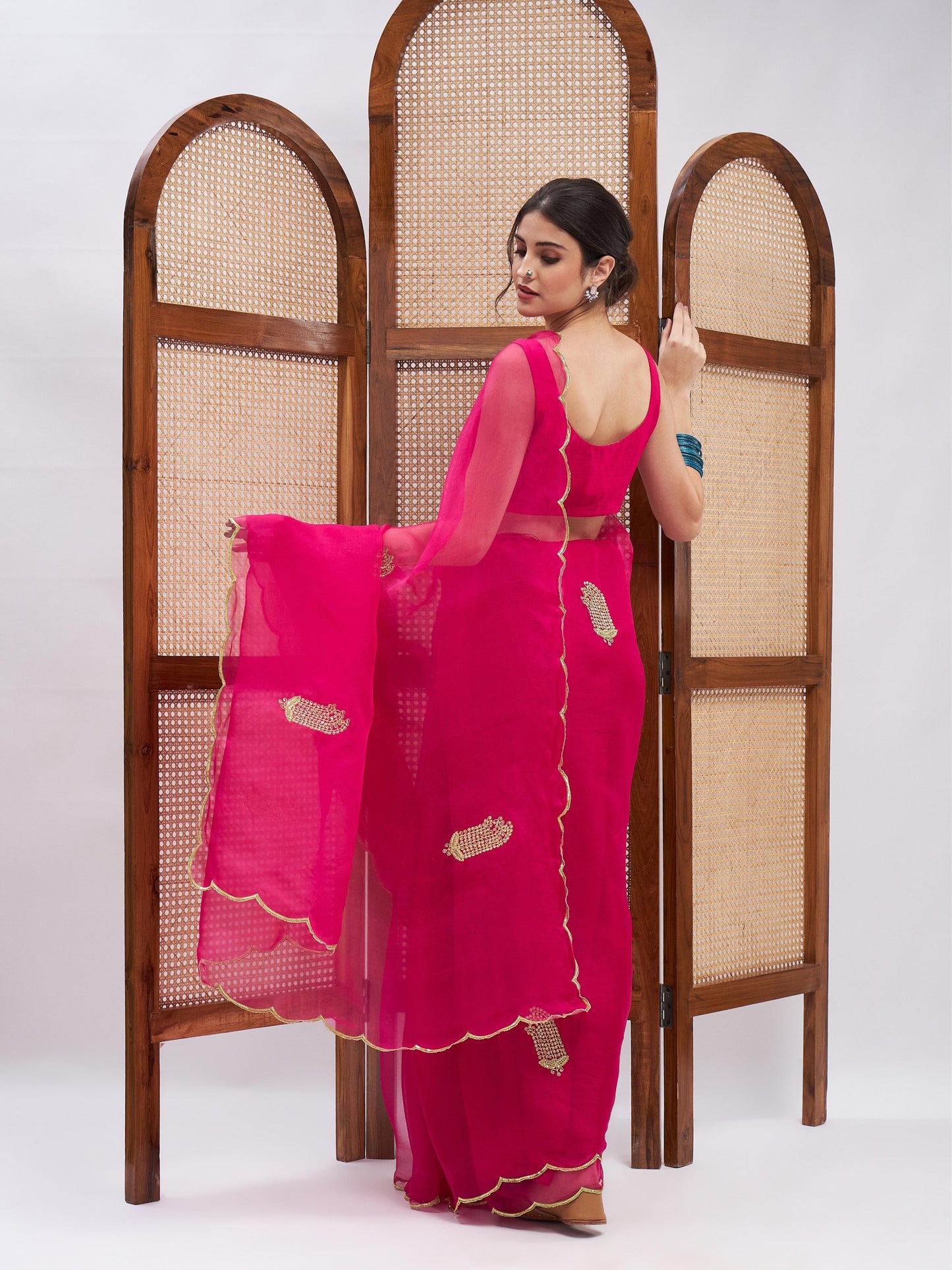 Gulaabo Saree Set by RoohbyRidhimaa with at Kamakhyaa for sustainable fashion