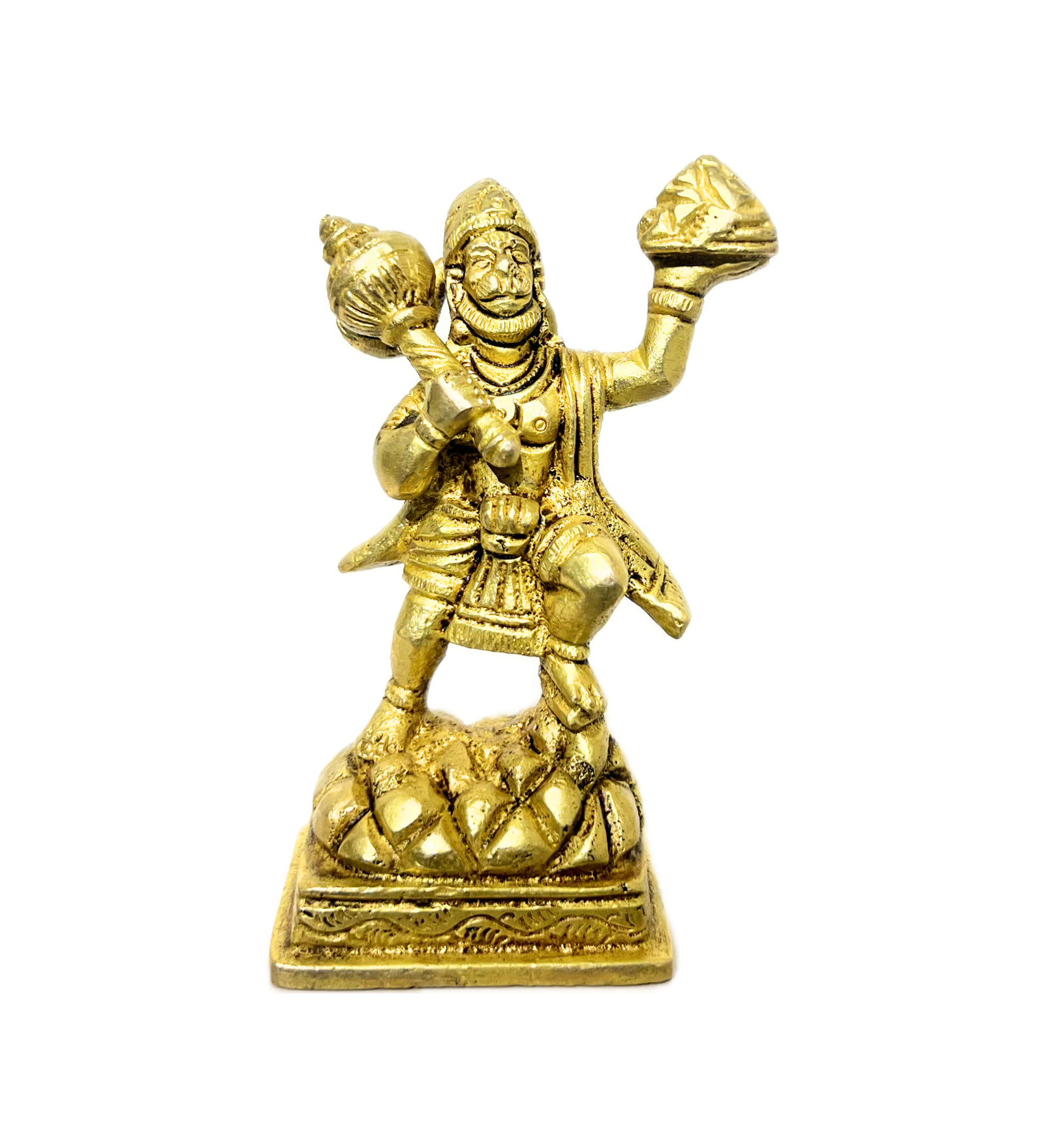Standing Hanuman Idol – 100% Pure Brass by Aetherea World with God at Kamakhyaa for sustainable fashion