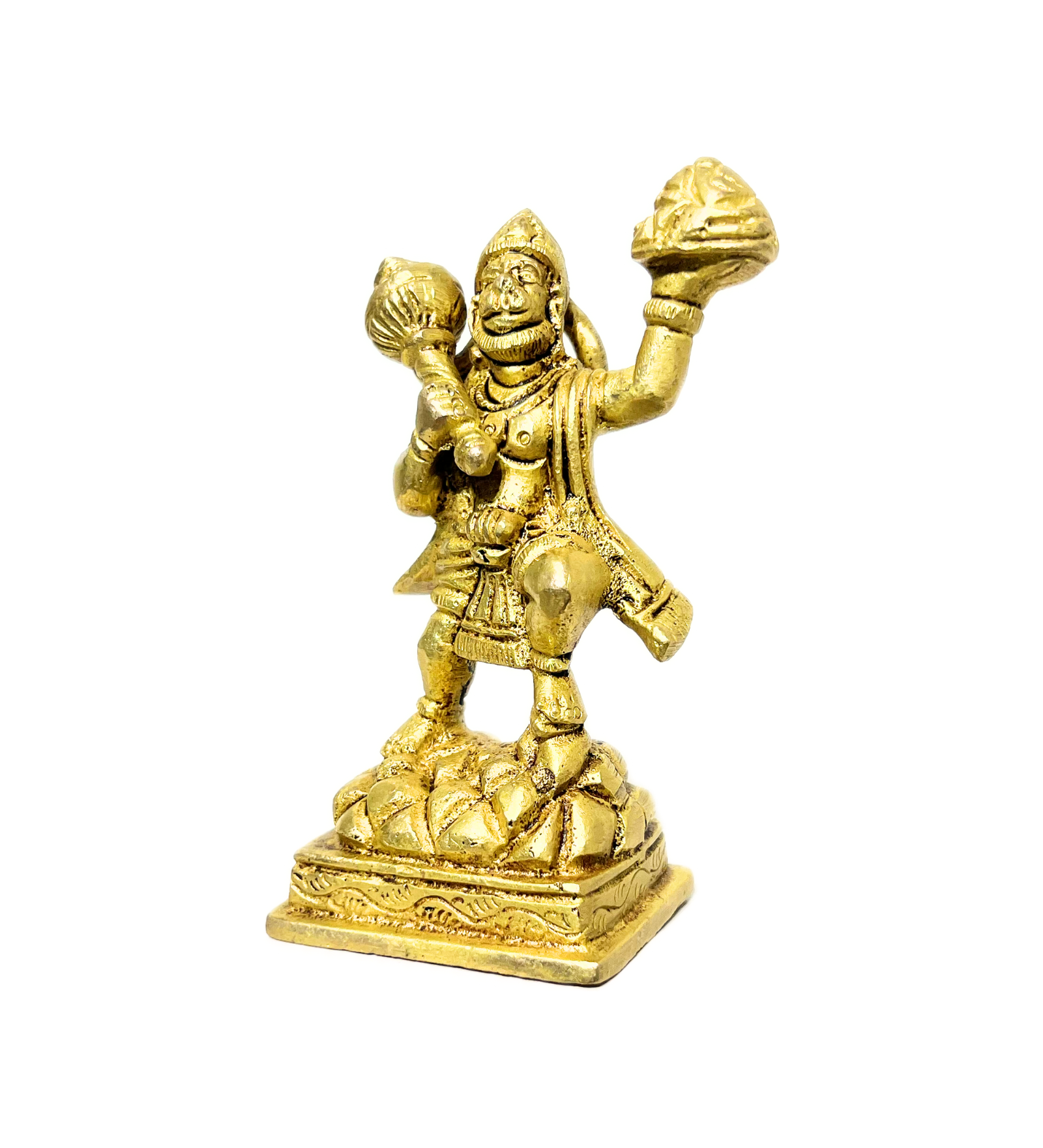 Standing Hanuman Idol – 100% Pure Brass by Aetherea World with God at Kamakhyaa for sustainable fashion