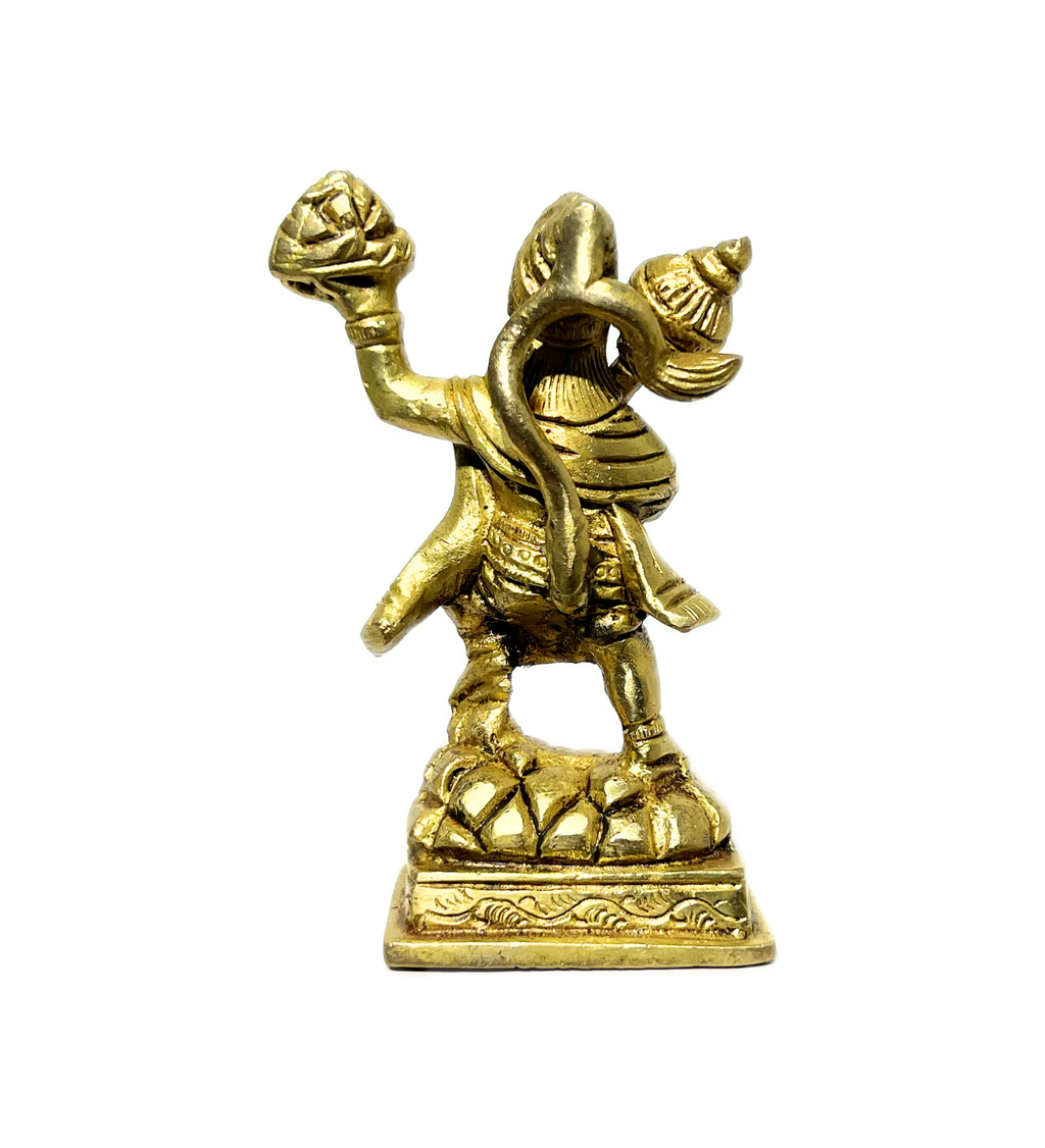 Standing Hanuman Idol – 100% Pure Brass by Aetherea World with God at Kamakhyaa for sustainable fashion