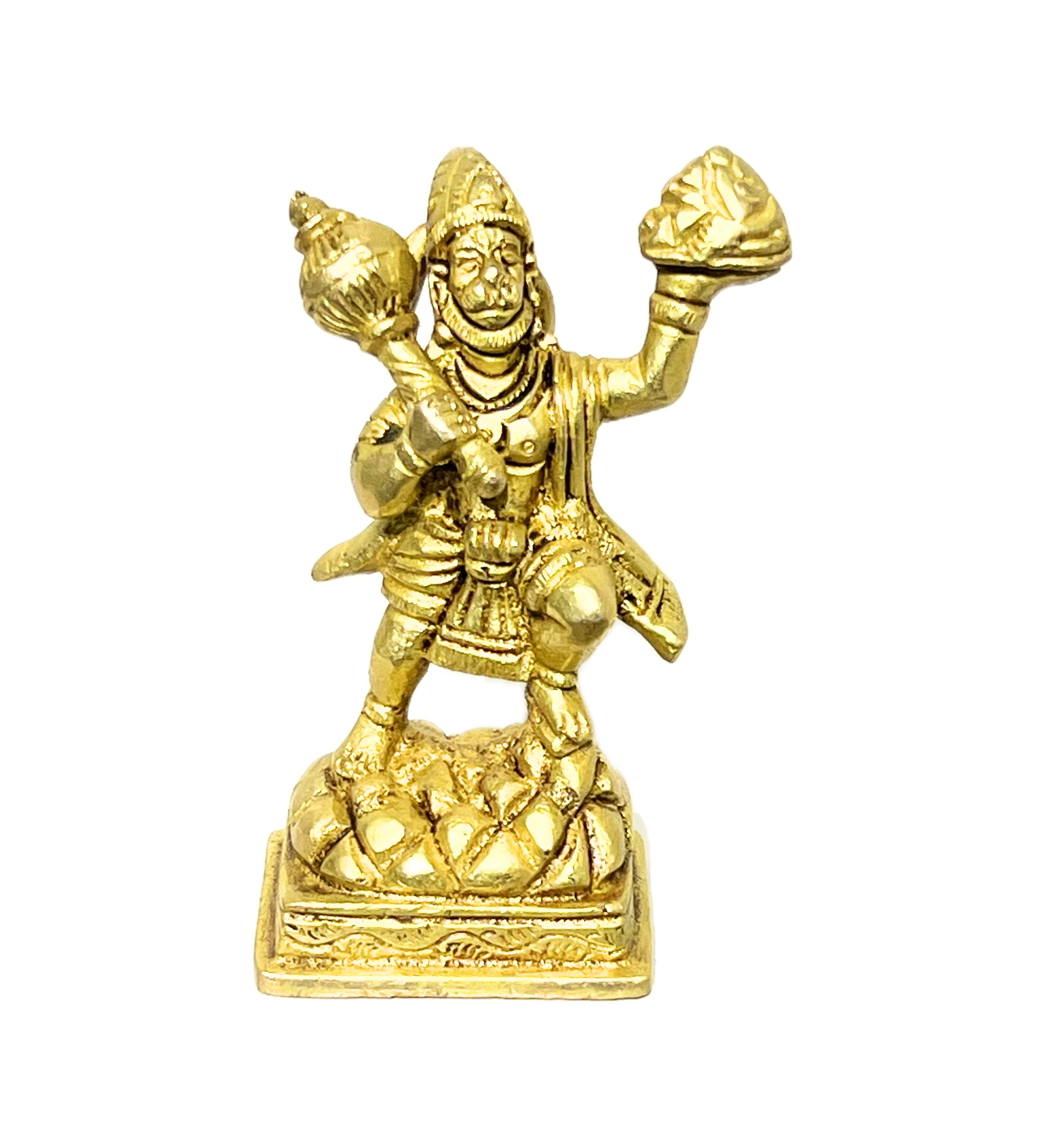 Standing Hanuman Idol – 100% Pure Brass by Aetherea World with God at Kamakhyaa for sustainable fashion