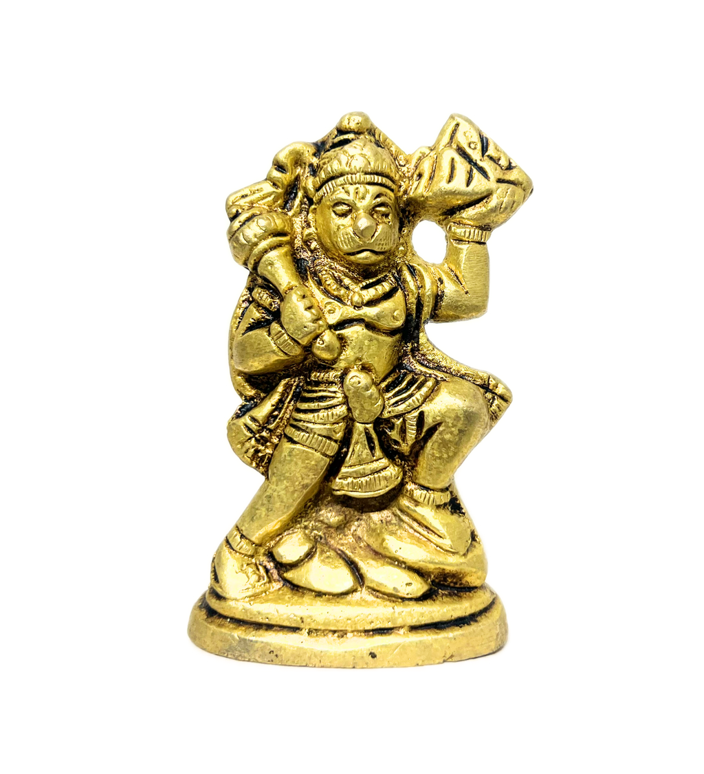 Standing Hanuman Idol Small– 100% Pure Brass by Aetherea World with God at Kamakhyaa for sustainable fashion