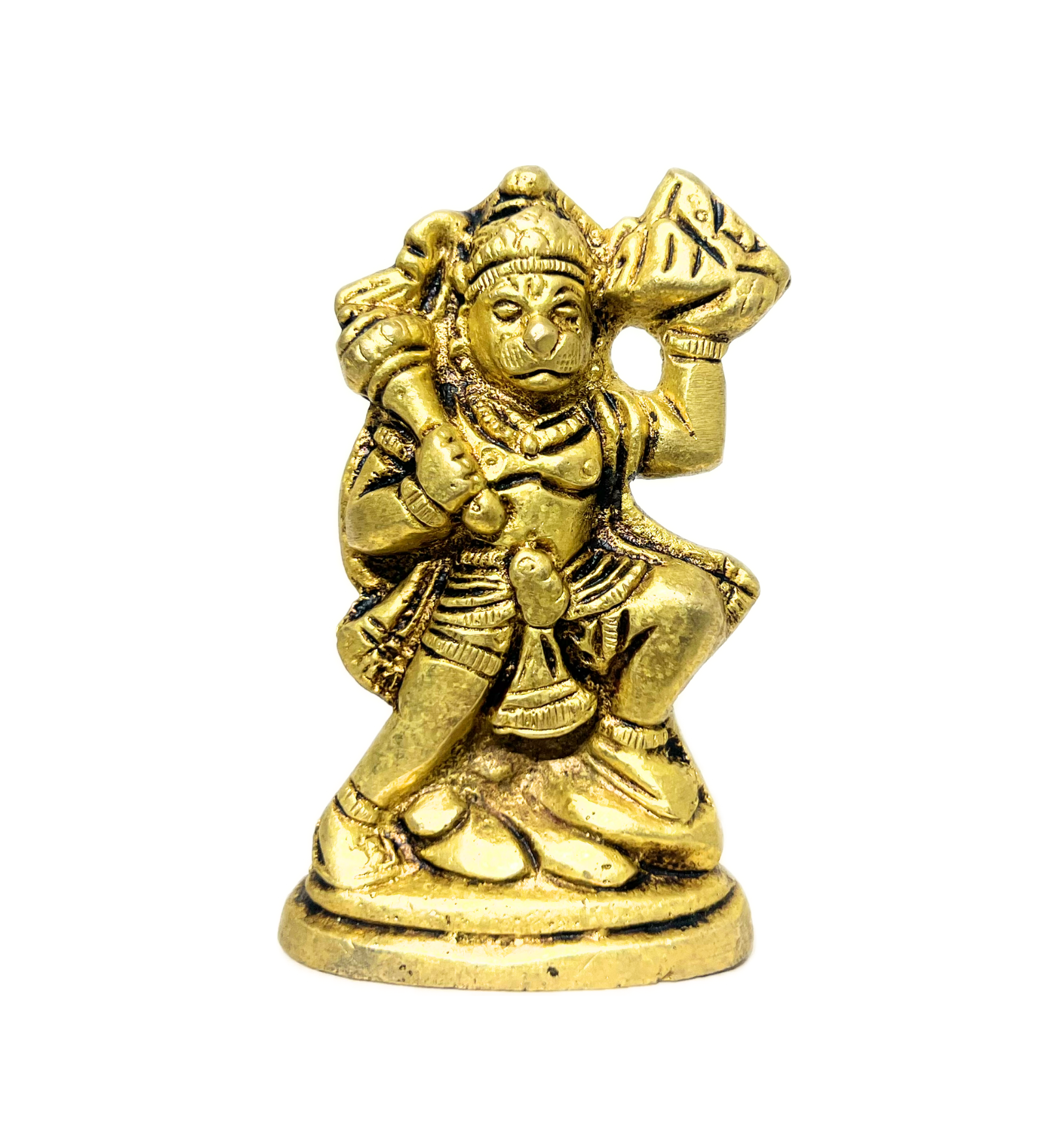 Standing Hanuman Idol Small– 100% Pure Brass by Aetherea World with God at Kamakhyaa for sustainable fashion
