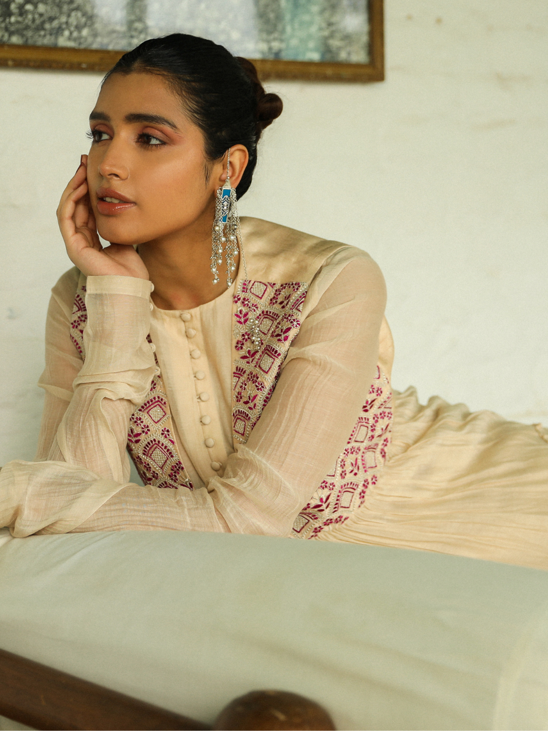 Niram Kurta Set by RoohbyRidhimaa with Large, Medium, Small, X-Large, X-Small at Kamakhyaa for sustainable fashion