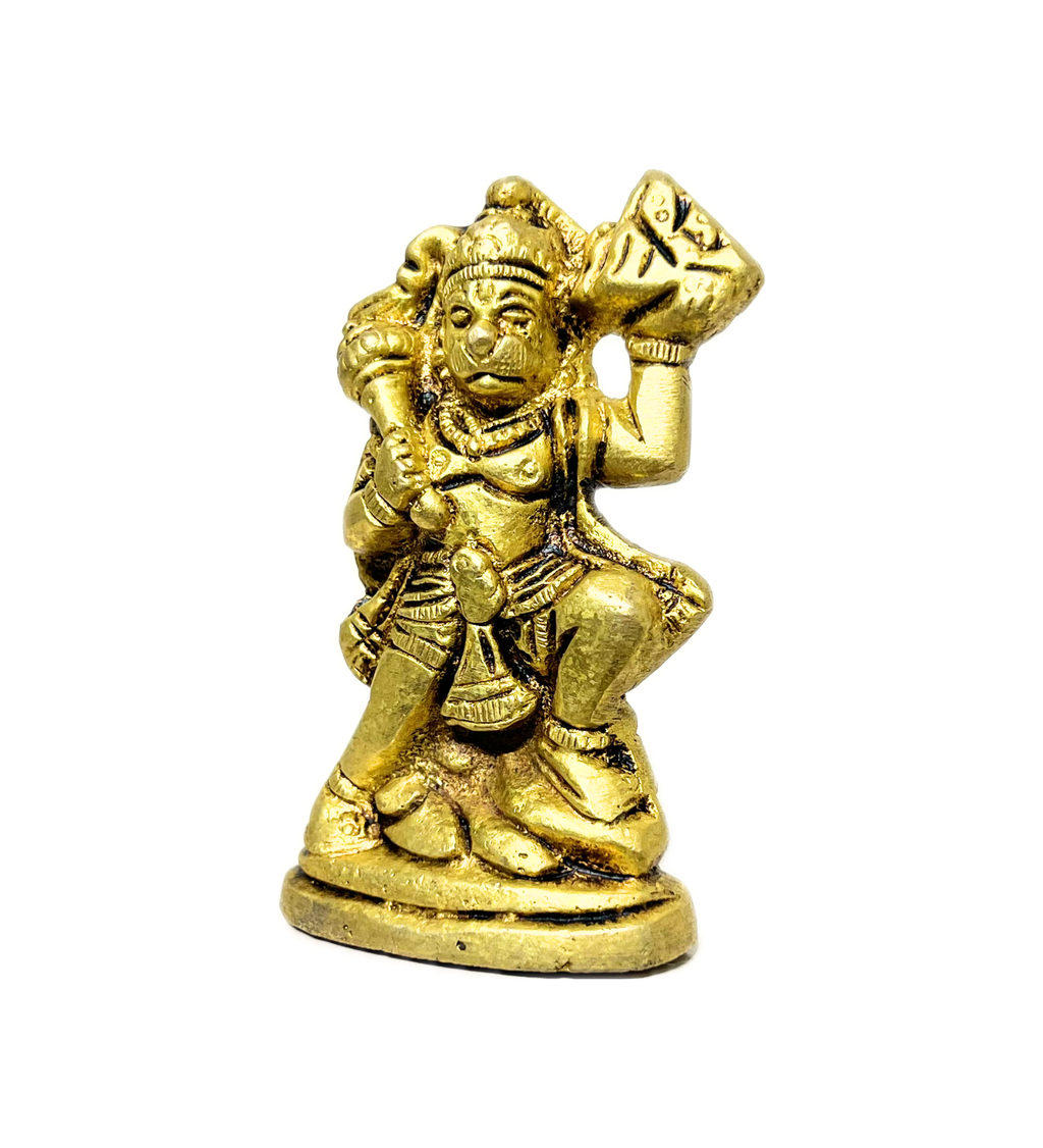 Standing Hanuman Idol Small– 100% Pure Brass by Aetherea World with God at Kamakhyaa for sustainable fashion