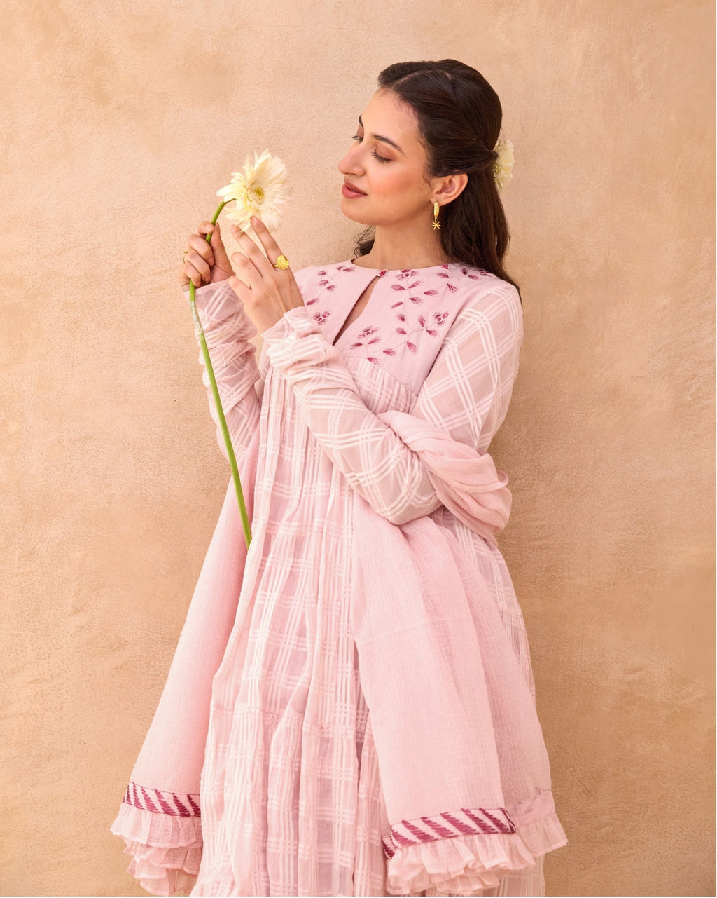 Pink Affair Kurta Set by Taro India with at Kamakhyaa for sustainable fashion