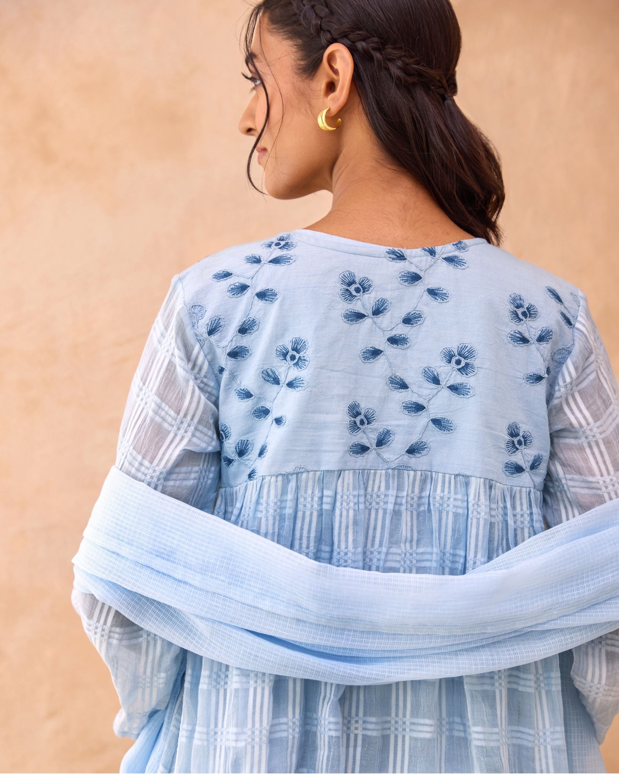 Morning Mist Kurta Set by Taro India with at Kamakhyaa for sustainable fashion