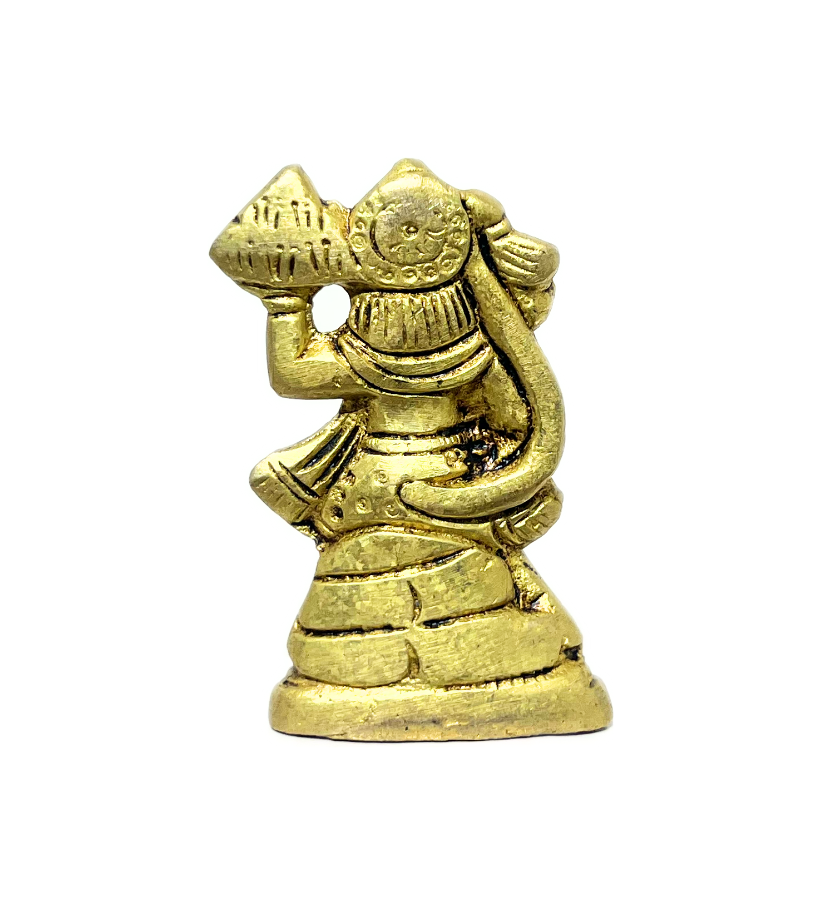 Standing Hanuman Idol Small– 100% Pure Brass by Aetherea World with God at Kamakhyaa for sustainable fashion