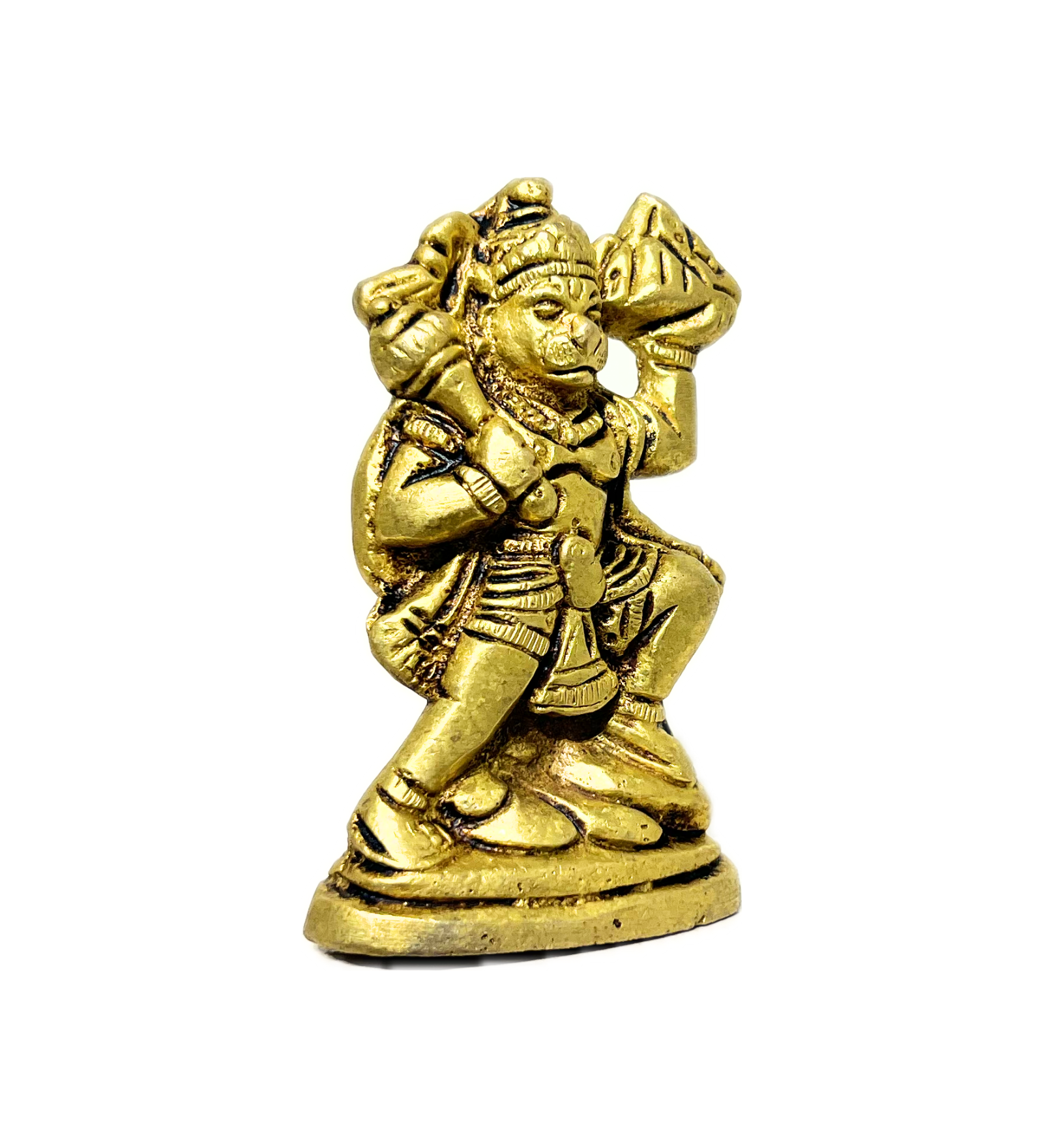 Standing Hanuman Idol Small– 100% Pure Brass by Aetherea World with God at Kamakhyaa for sustainable fashion