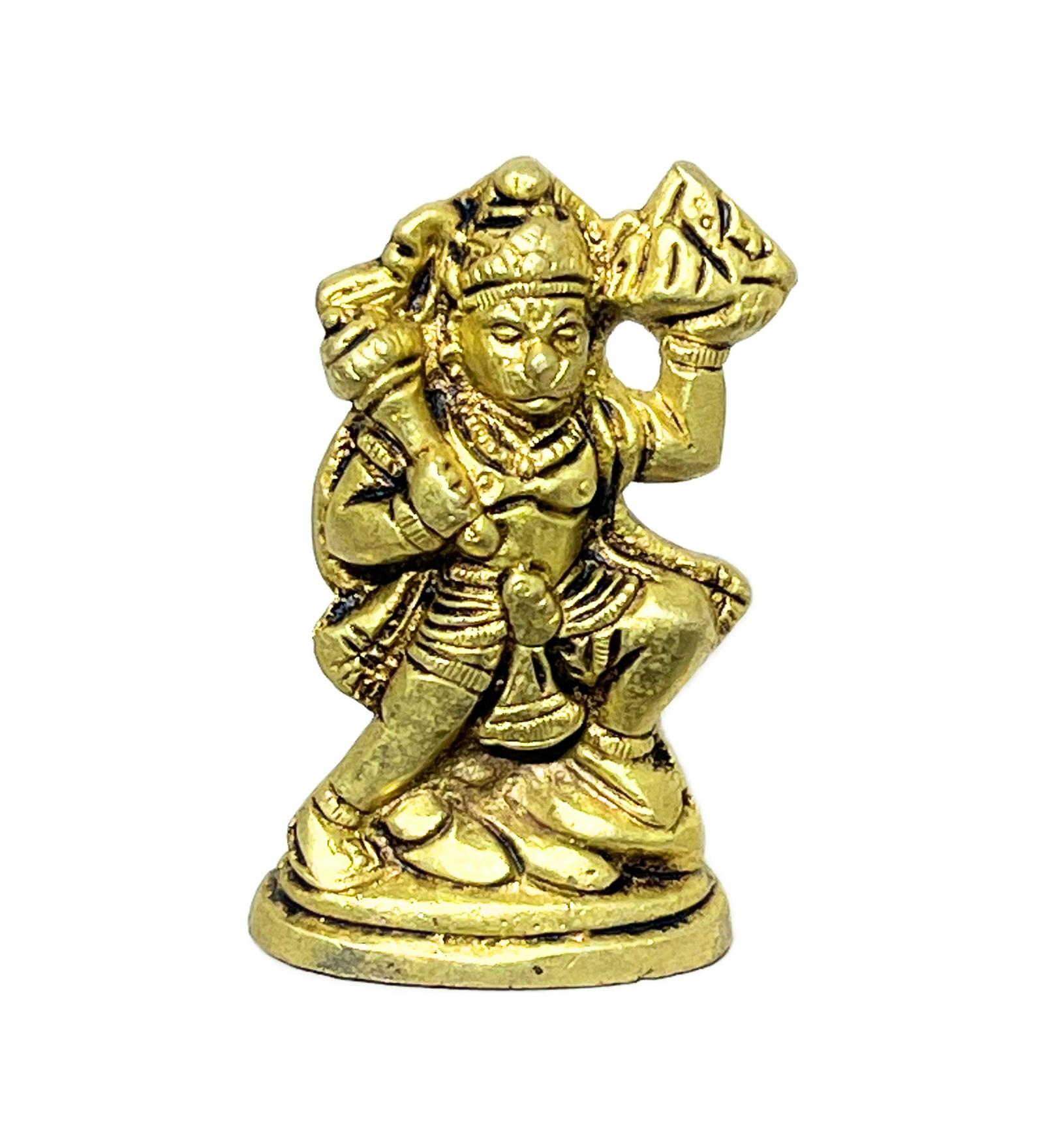 Standing Hanuman Idol Small– 100% Pure Brass by Aetherea World with God at Kamakhyaa for sustainable fashion