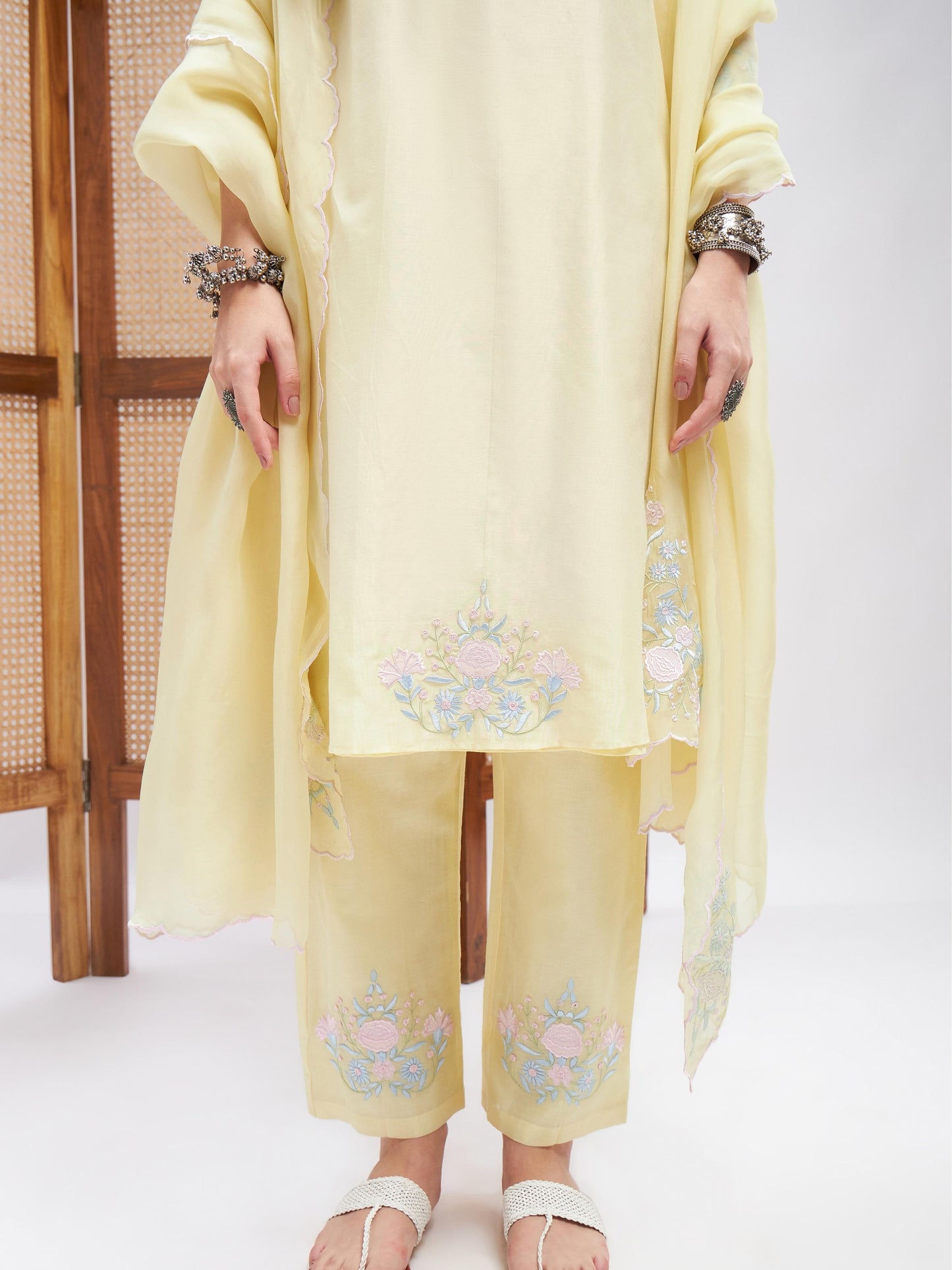 Humdam Kurta Set by RoohbyRidhimaa with Large, Medium, Small, X-Large, X-Small at Kamakhyaa for sustainable fashion