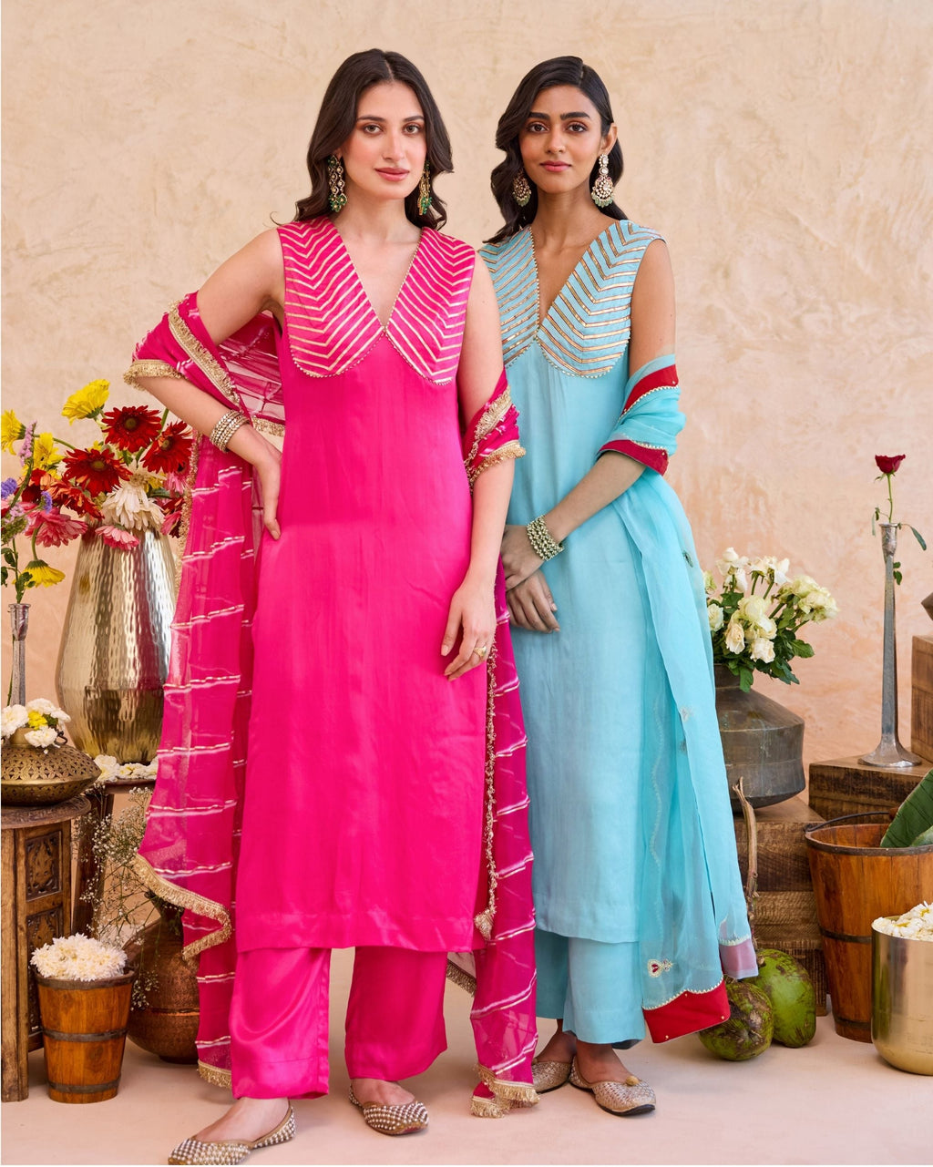 Aarzoo Kurta Set by Taro with Jashn-E-Taro - The Trousseau Edit by Taro at Kamakhyaa India for sustainable fashion