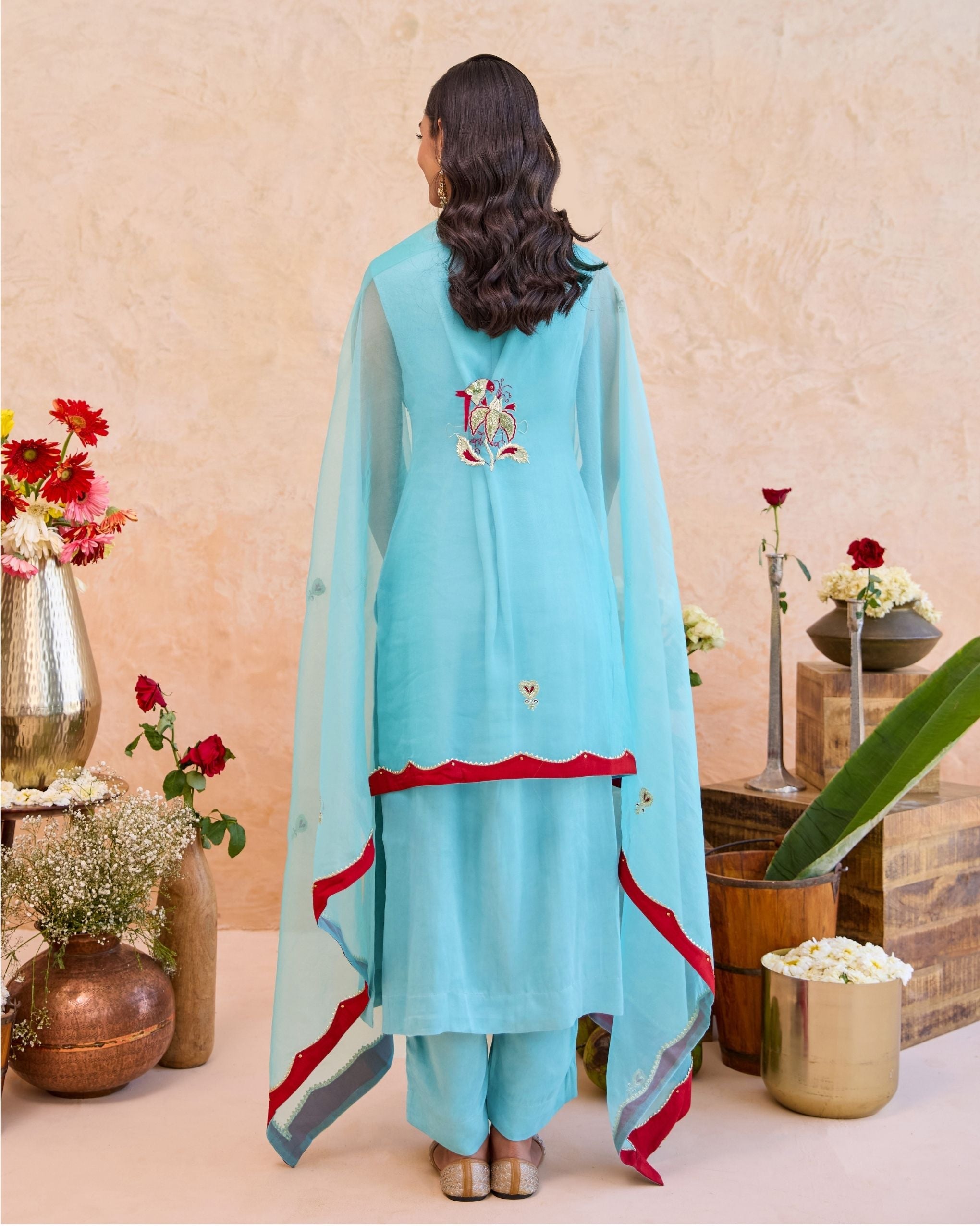 Vaidehi Kurta Set by Taro with Jashn-E-Taro - The Trousseau Edit by Taro at Kamakhyaa India for sustainable fashion