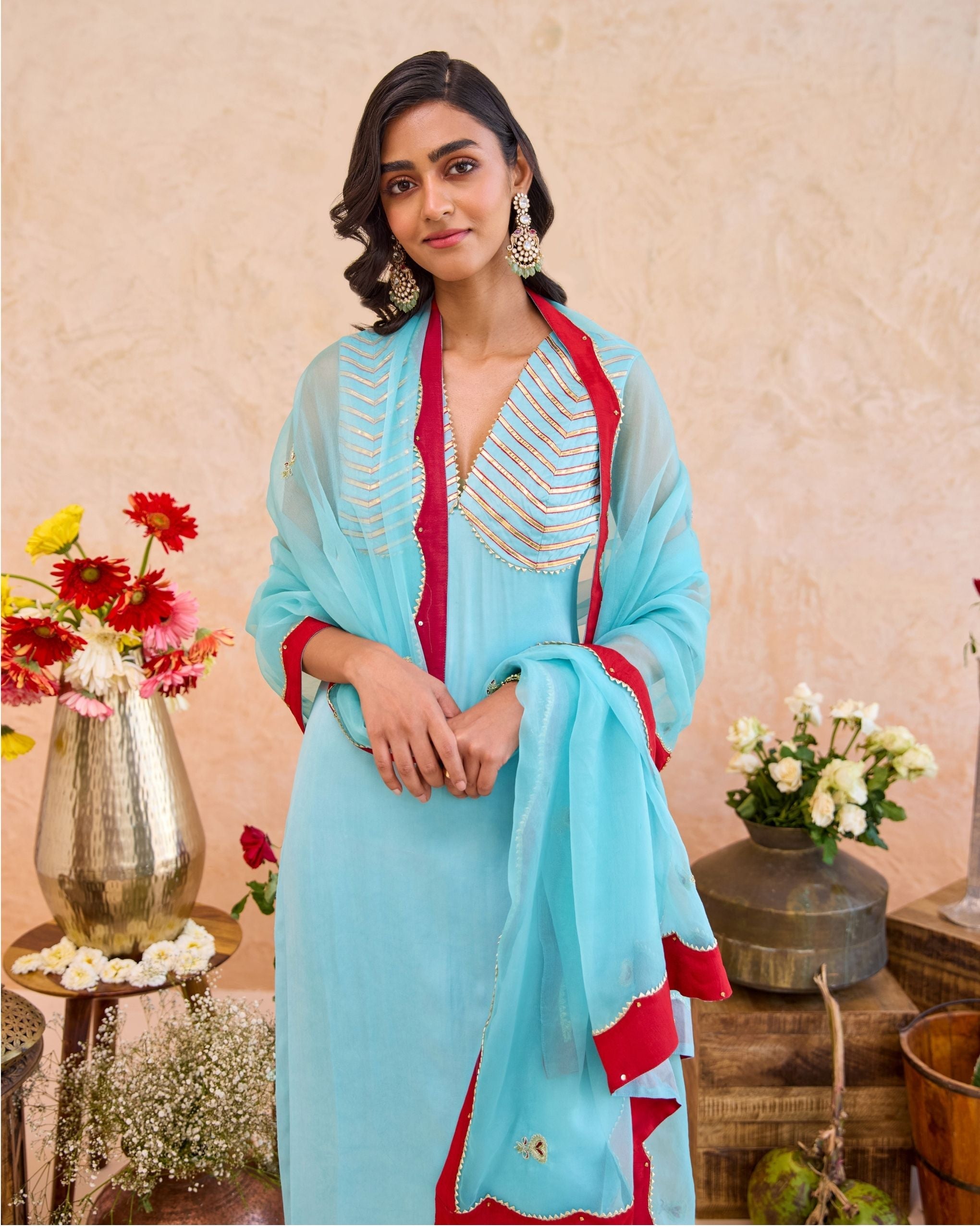 Vaidehi Kurta Set by Taro with Jashn-E-Taro - The Trousseau Edit by Taro at Kamakhyaa India for sustainable fashion