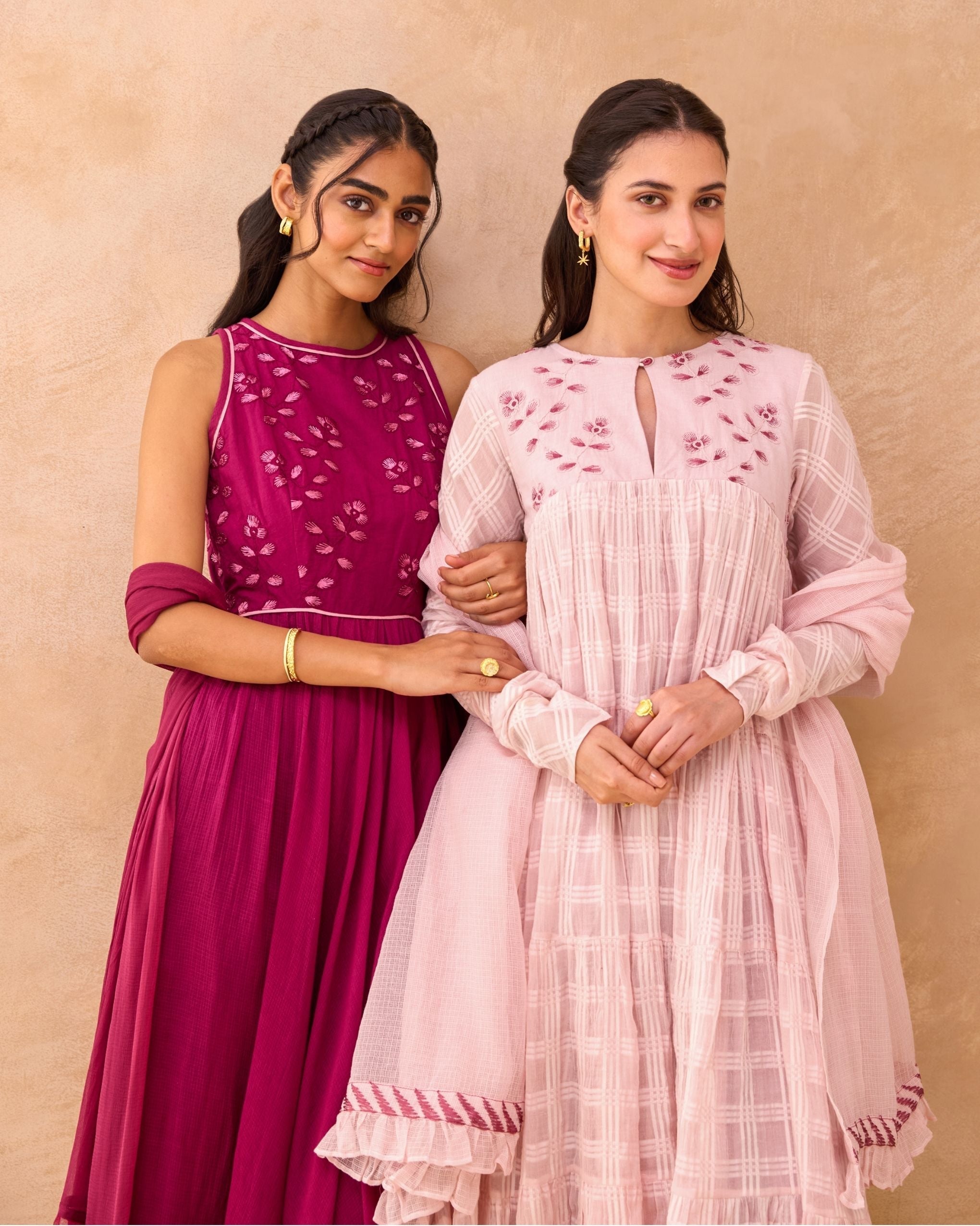 Pink Affair Kurta Set by Taro India with at Kamakhyaa for sustainable fashion