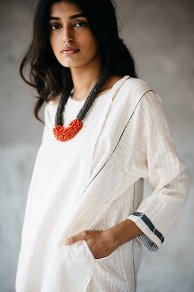 Malia Necklace by Araayeh with Beads, Fabric and Beads, Necklaces, Upcycled at Kamakhyaa for sustainable fashion